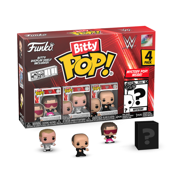 Funko Bitty POP! WWE Vinyl Figure Set 4-Pack (Bret Hart, Shawn Michaels,  Gene Okerlund, Mystery Pop!) | GameStop