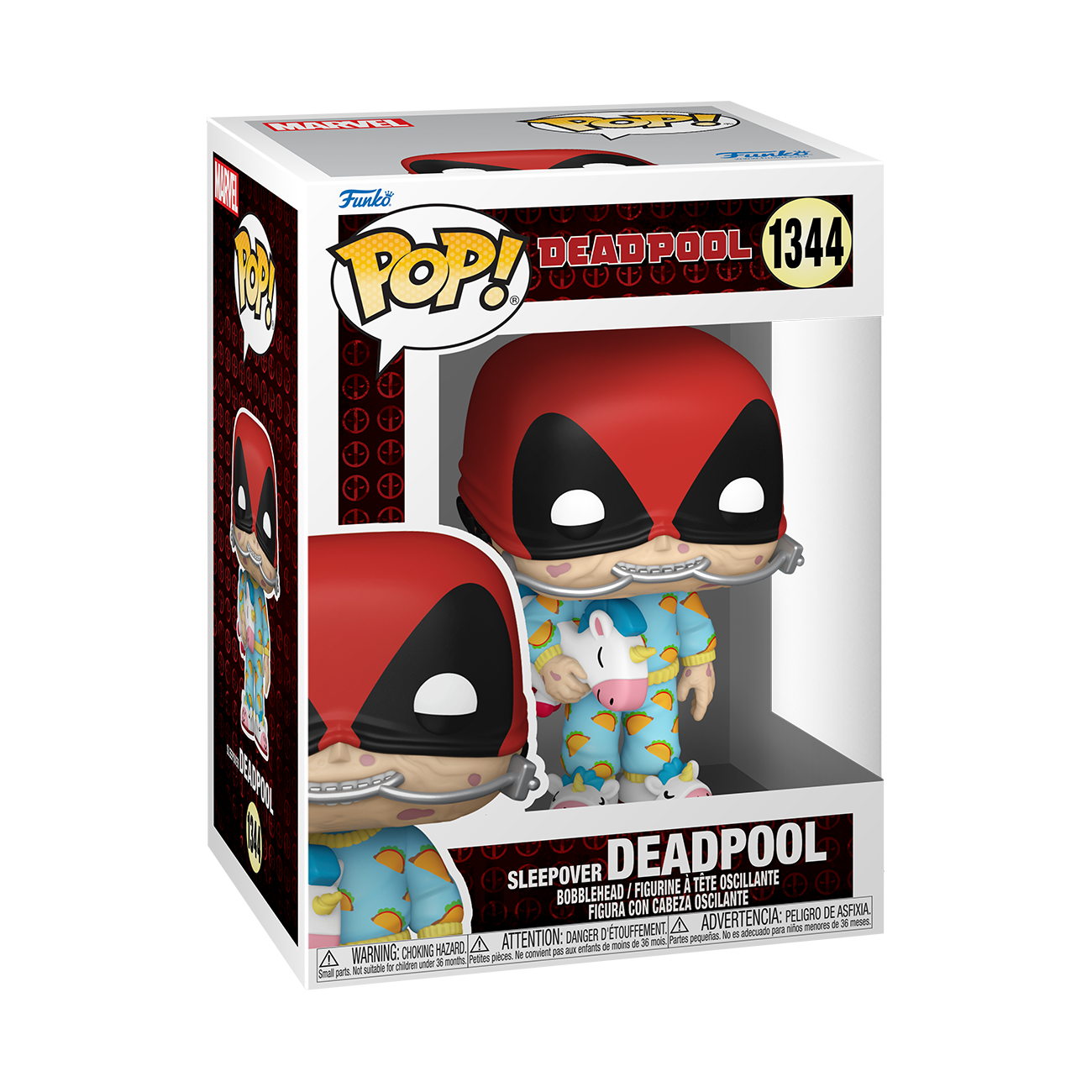 Funko POP! Marvel: Deadpool (Sleepover) 3.78-in Vinyl Bobblehead Figure