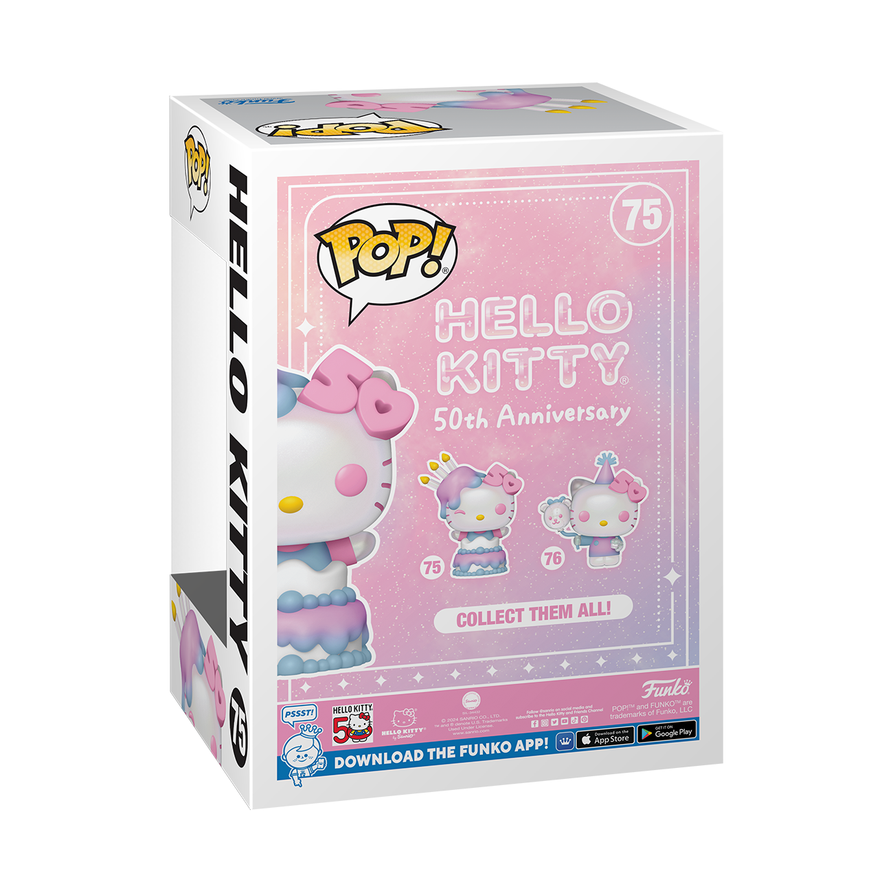 Funko POP! Sanrio: Hello Kitty 50th Anniversary - Hello Kitty 4.35-in Vinyl  Figure