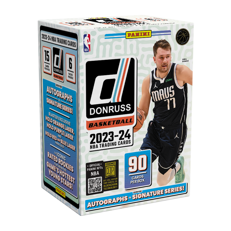2023-24 Panini NBA Basketball Trading Cards Donruss Blaster Box (6 Packs)