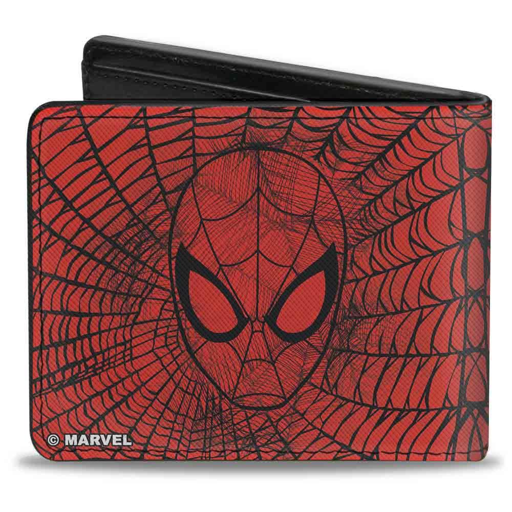 Buckle-Down Marvel Spider-Man Headshot Vegan Leather Bifold Wallet
