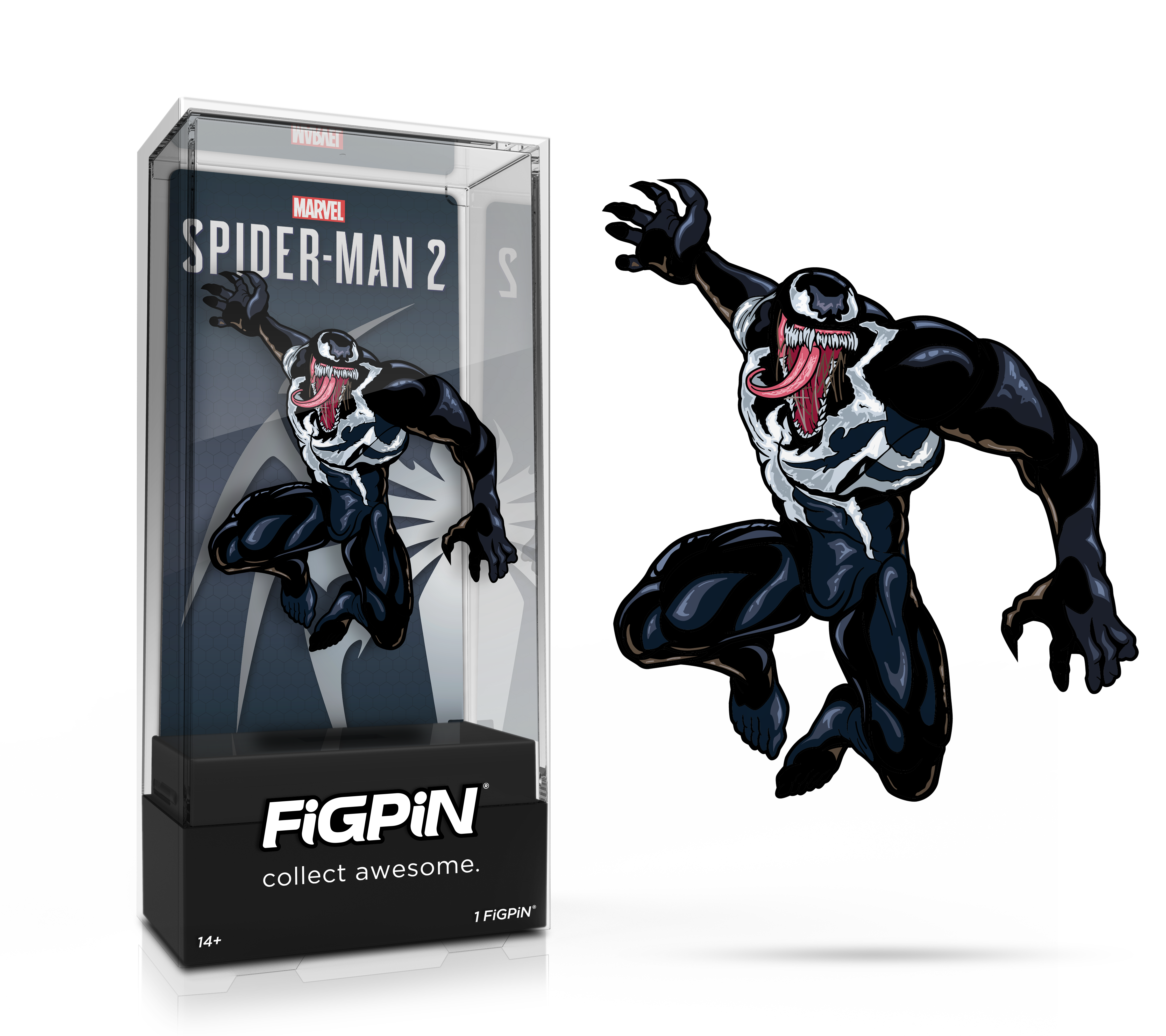 FiGPiN Marvel Venom Collectible 3-in Enamel Pin GameStop Exclusive