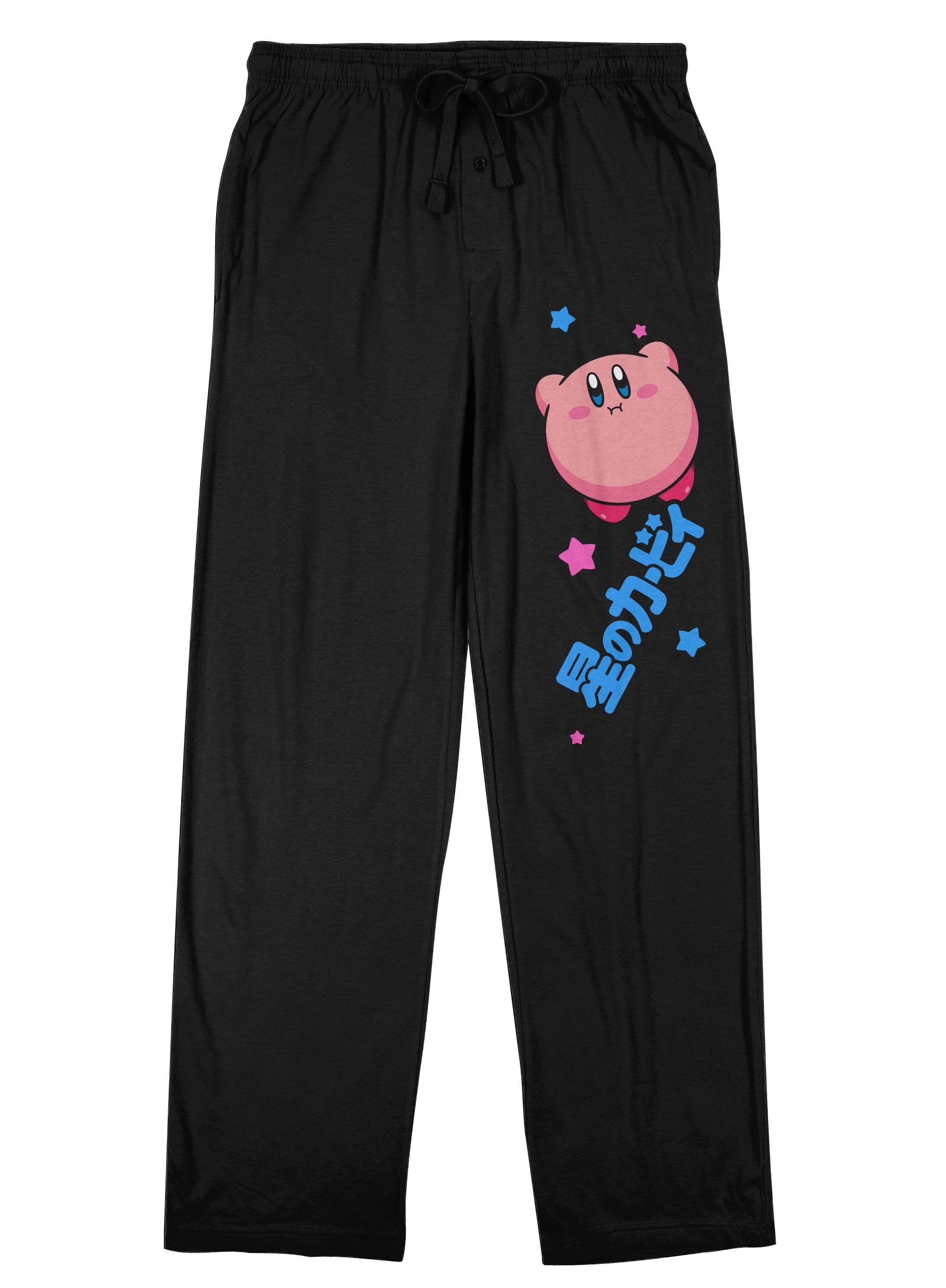 Kirby - Kirby Floating Men's Black Pajama Pants | GameStop