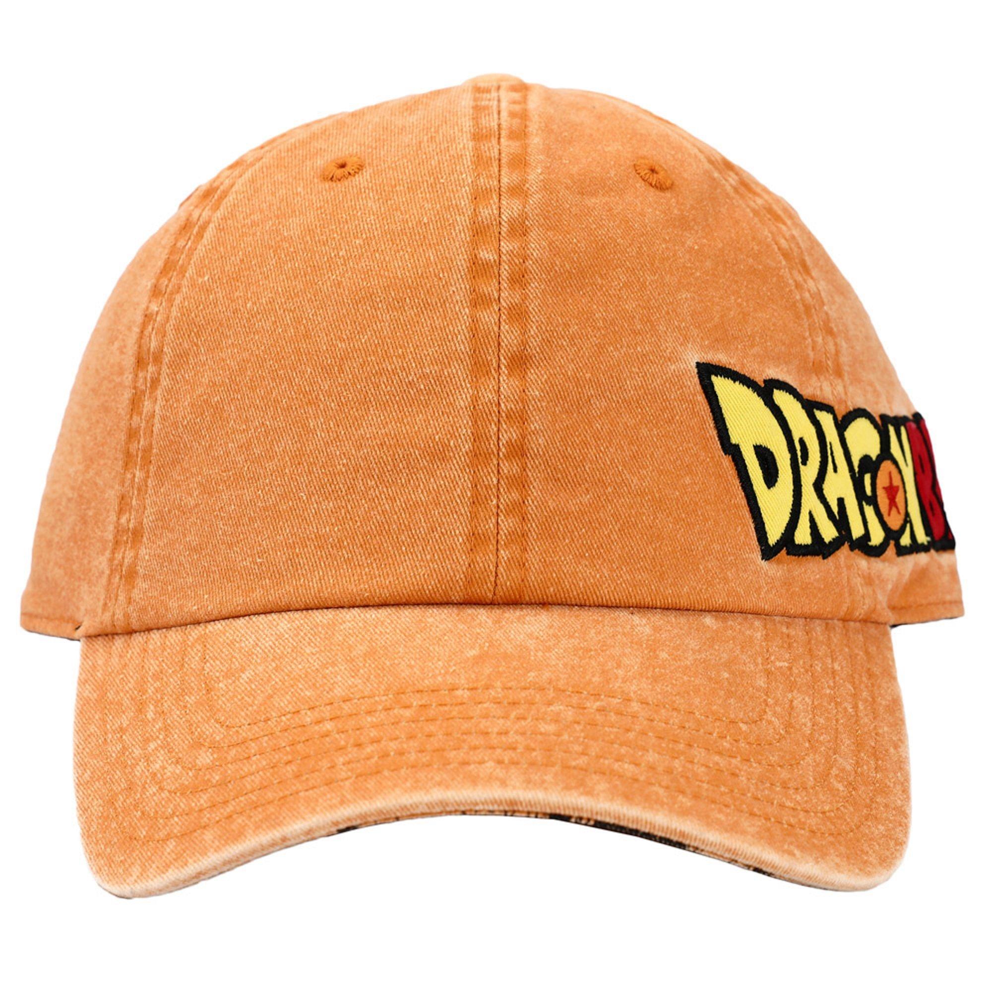 Dragon Ball Z Anime Men's Orange Goku Baseball Hat with Embroidered Logo