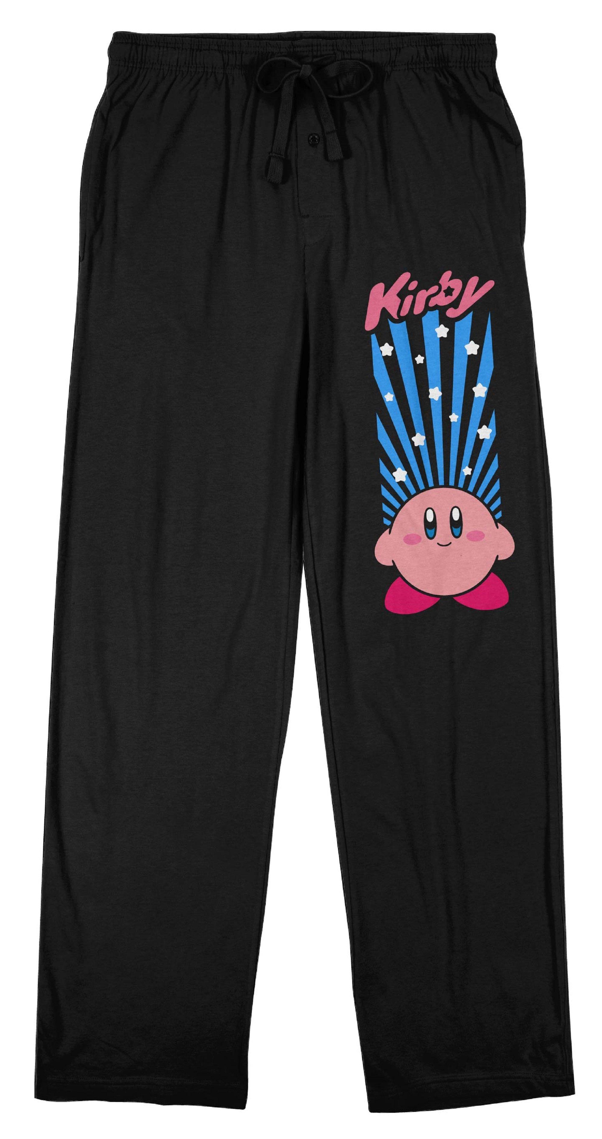 Kirby Kirby In the Stars Character and Logo Men s Black Graphic