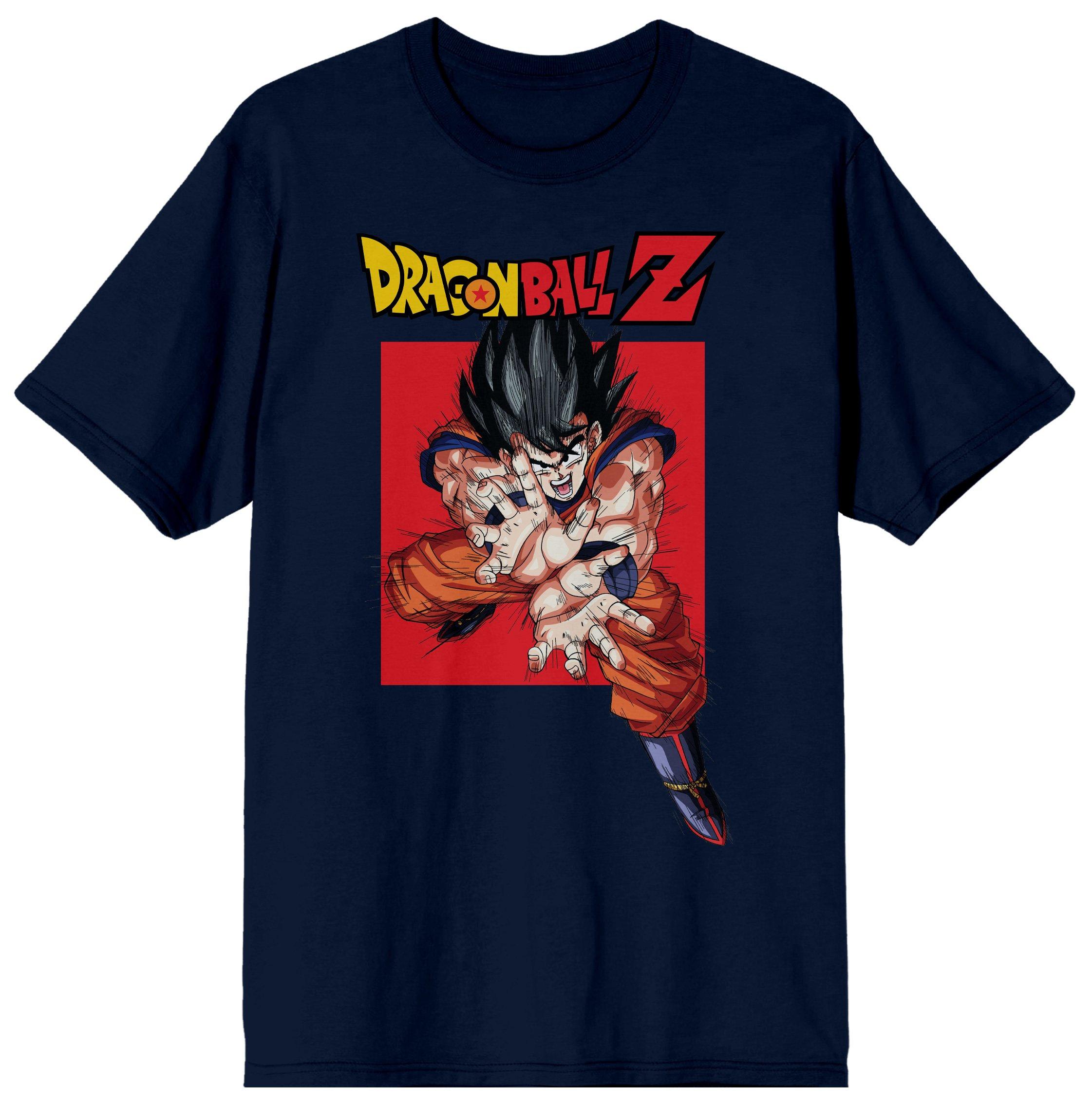 Dragon Ball Z Goku Men's Navy Graphic T-Shirt