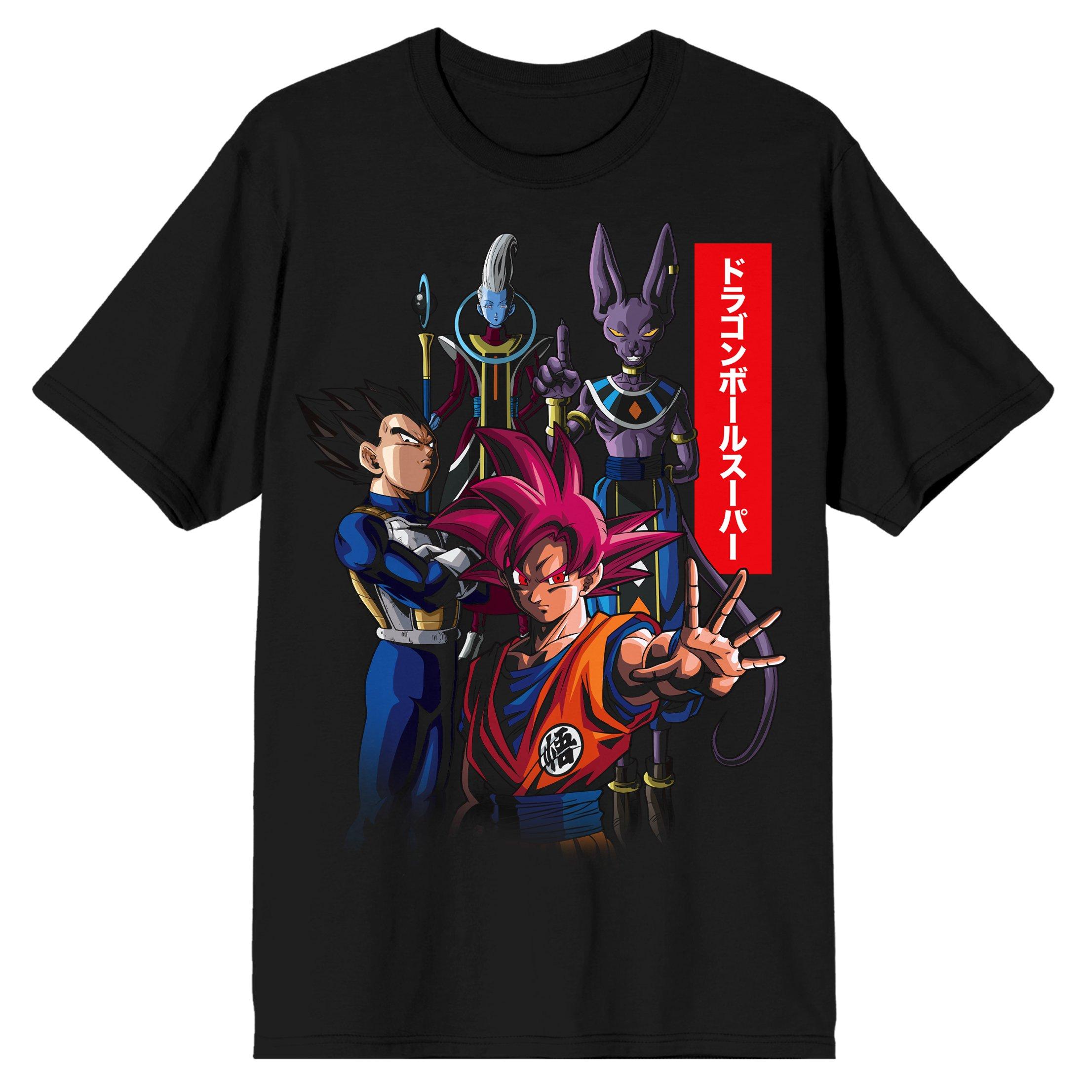 Dragon Ball Super Group 3D Men's Black Short Sleeve T-Shirt