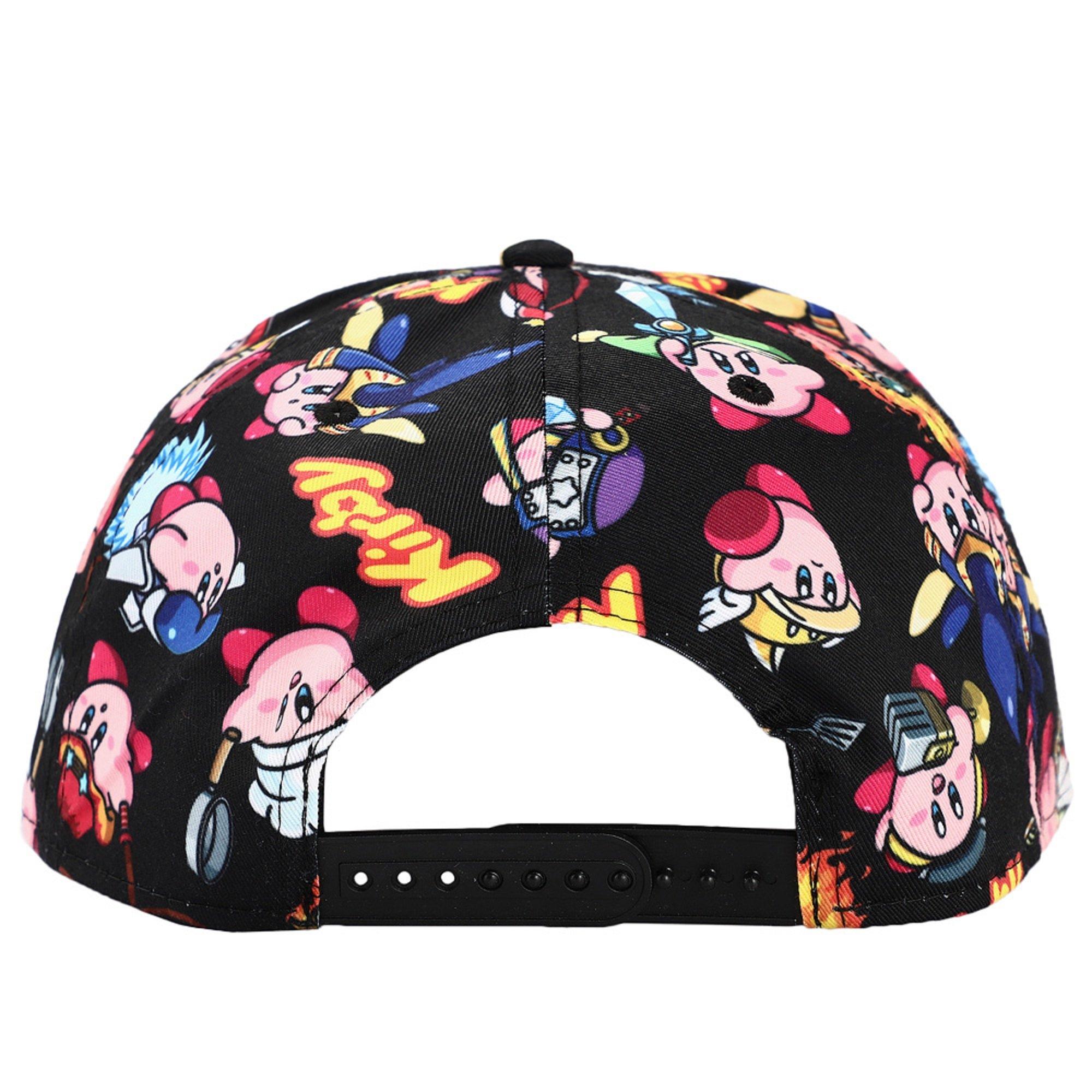 Kirby Sublimated All Over Print Flat Bill Snapback Hat