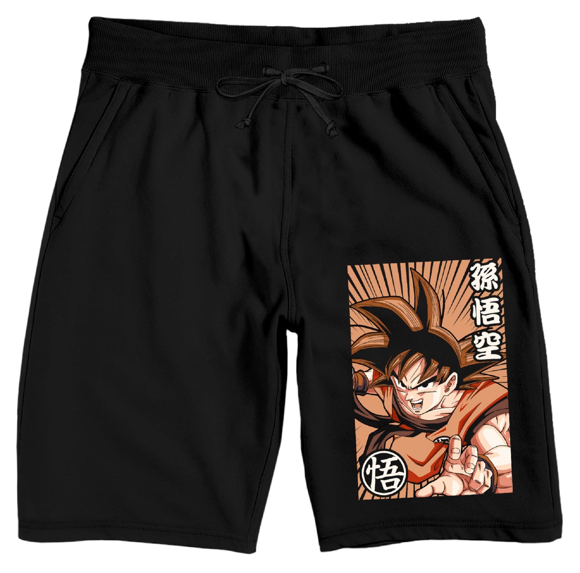 Dragon Ball Z Goku Men's Black Pajama Shorts
