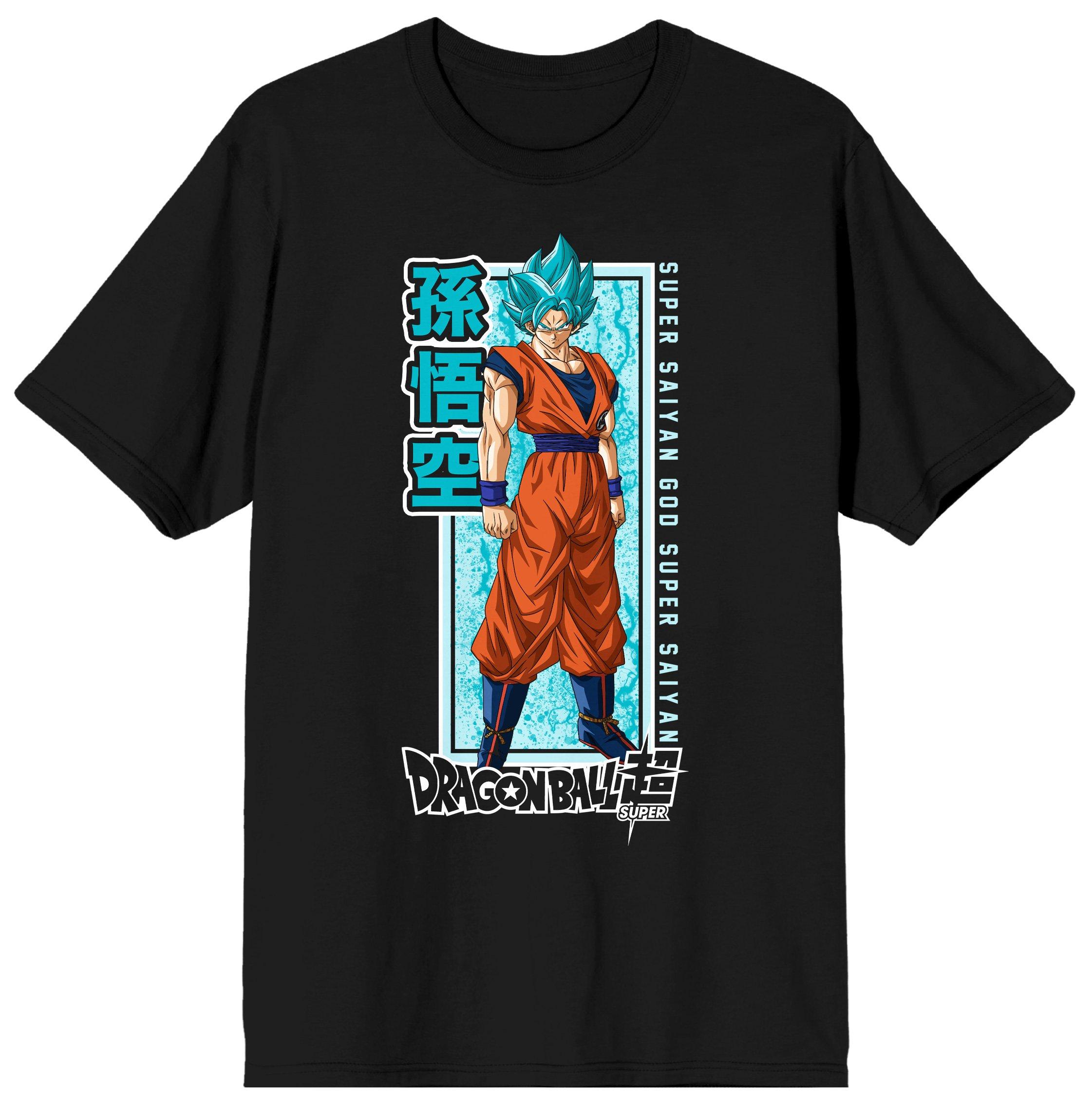 Dragon Ball Super Saiyan Goku Men's Black Short Sleeve Graphic T-Shirt ...