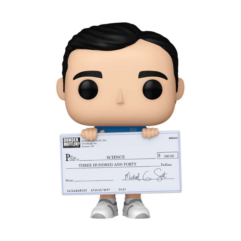 Funko POP! Television: The Office Michael with Check 4-in Vinyl Figure