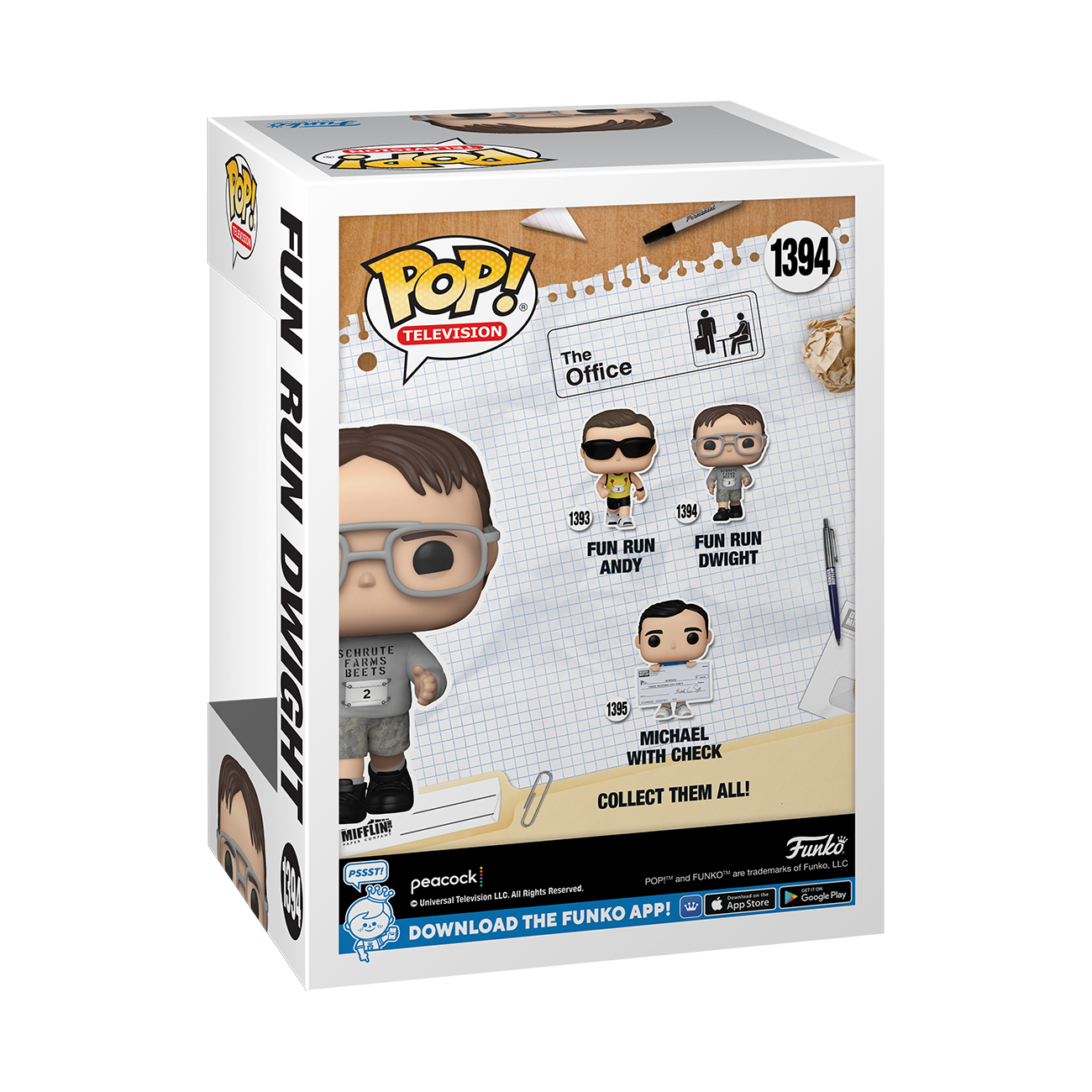 Funko POP! Television: The Office Fun Run Dwight 4-in Vinyl Figure