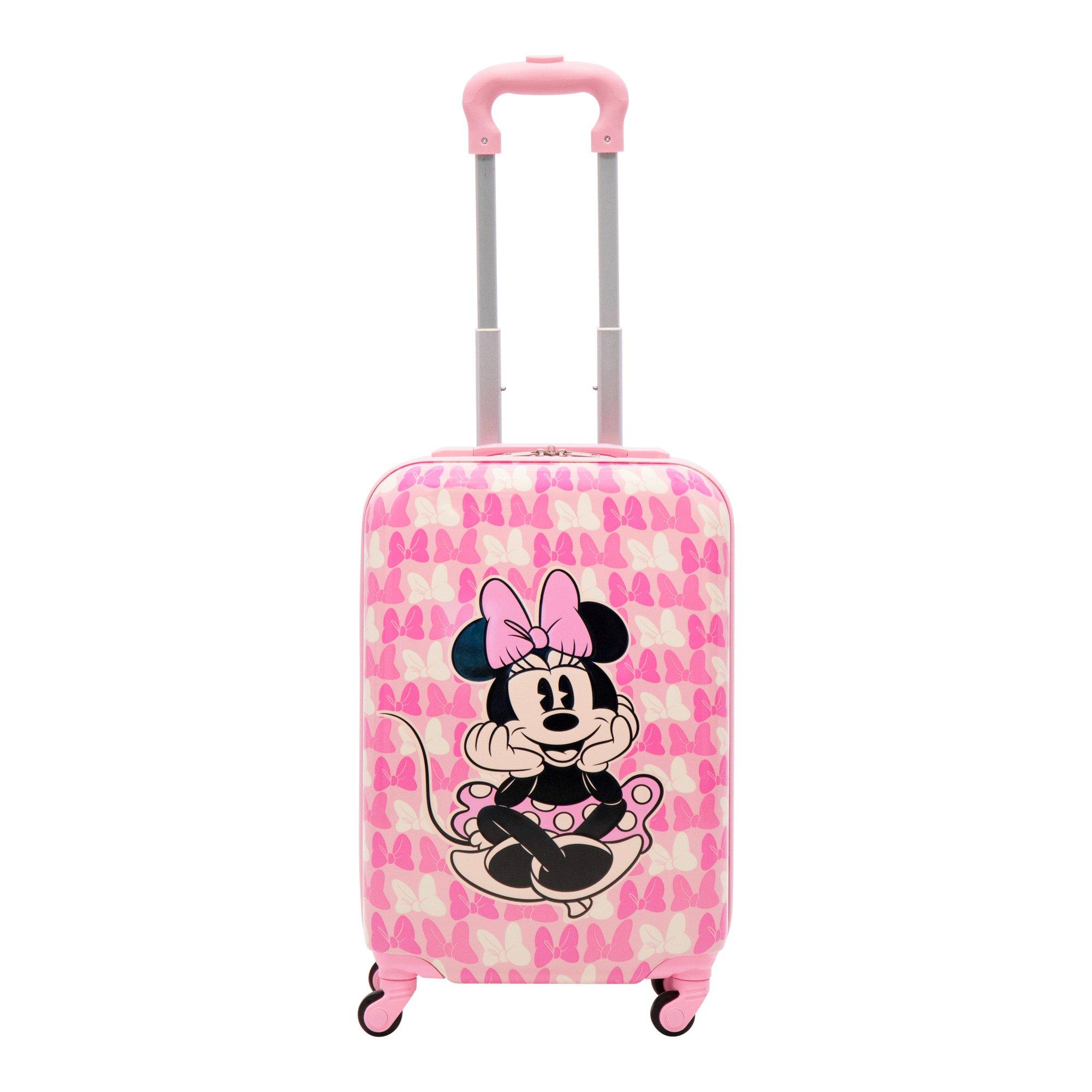 FUL Disney Minnie Mouse Bows Print Kids 21-in Hard-Sided Roller Luggage