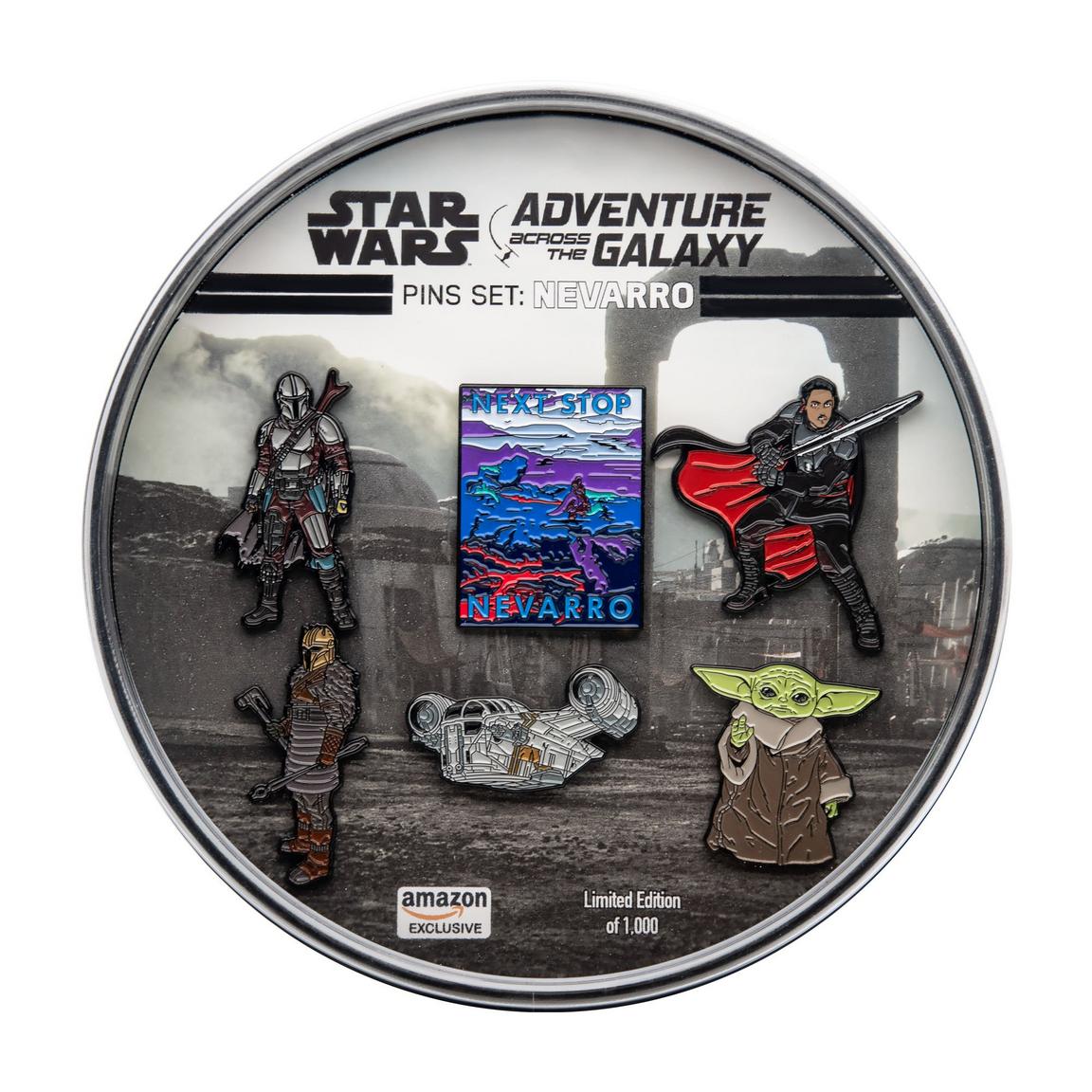 Star Wars Adventure Across The Galaxy: Next Stop Nevarro 6 Enamel Lapel Pin Set, SalesOne