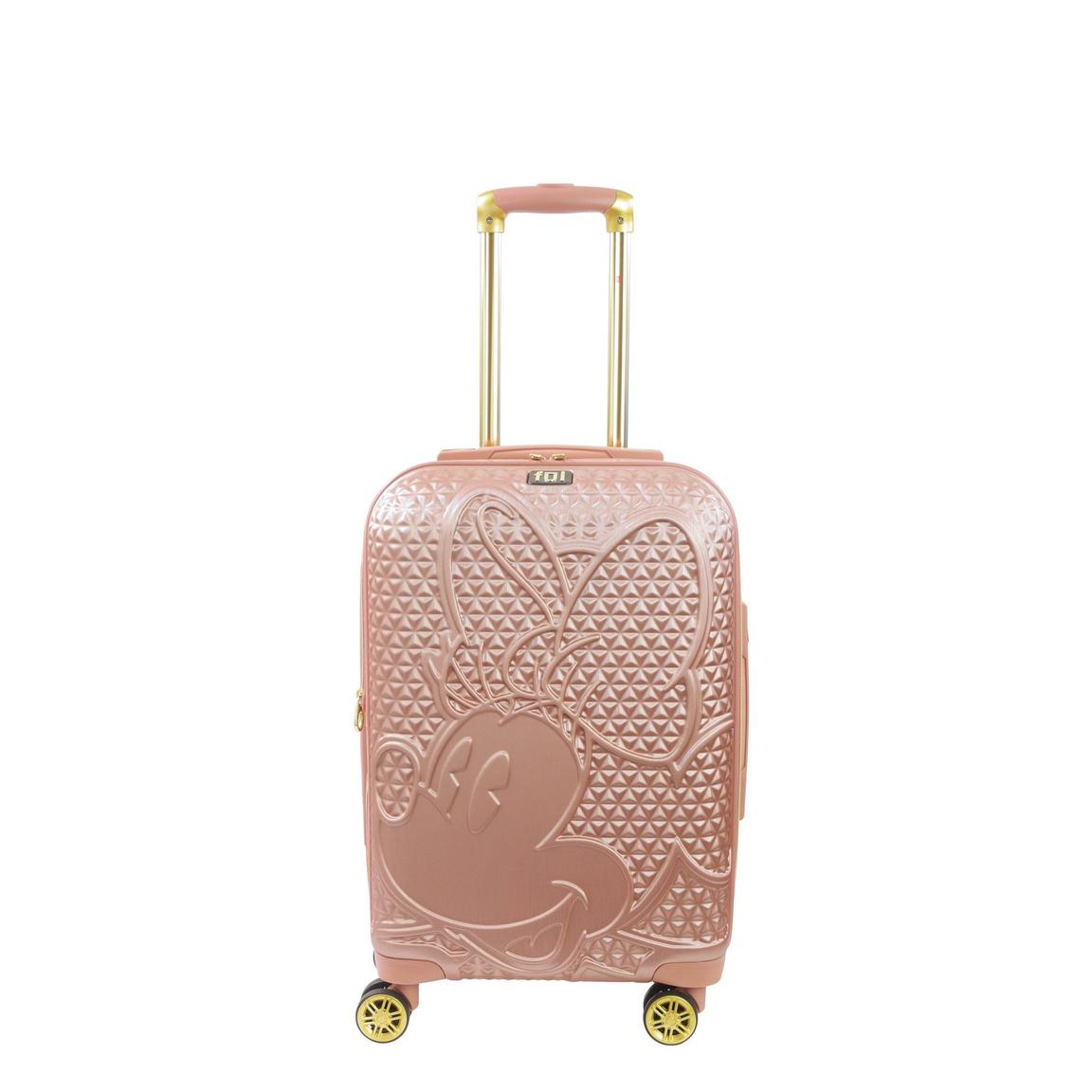 Disney Ful Textured Minnie Mouse 22-in Hard-Sided Carry-On Luggage - Rose Gold, Concept One