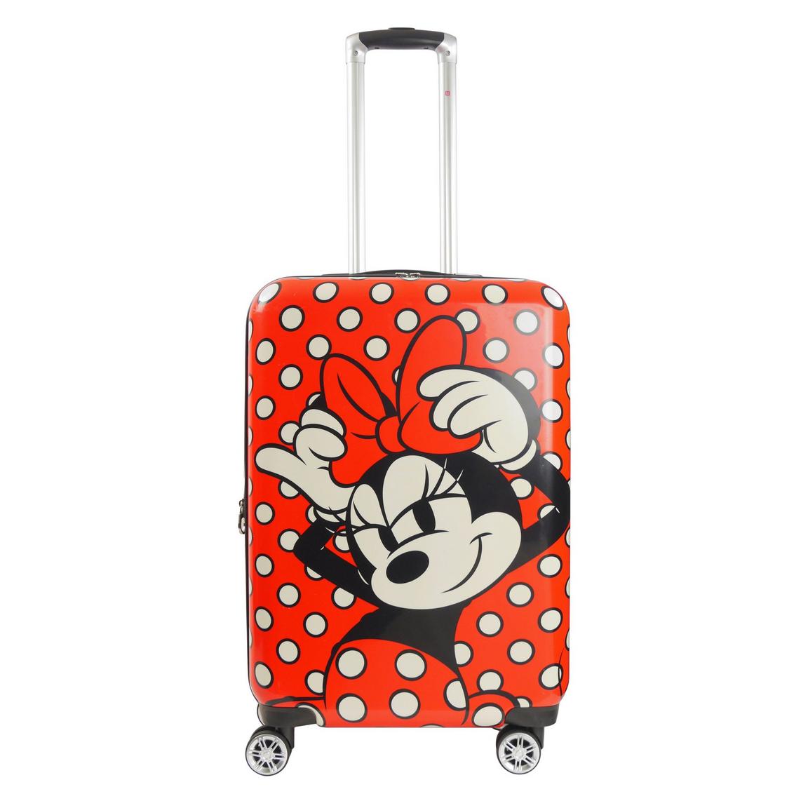Disney Ful Minnie Mouse Printed Polka Dot II 22-in Hard-Sided Roller Luggage, Concept One