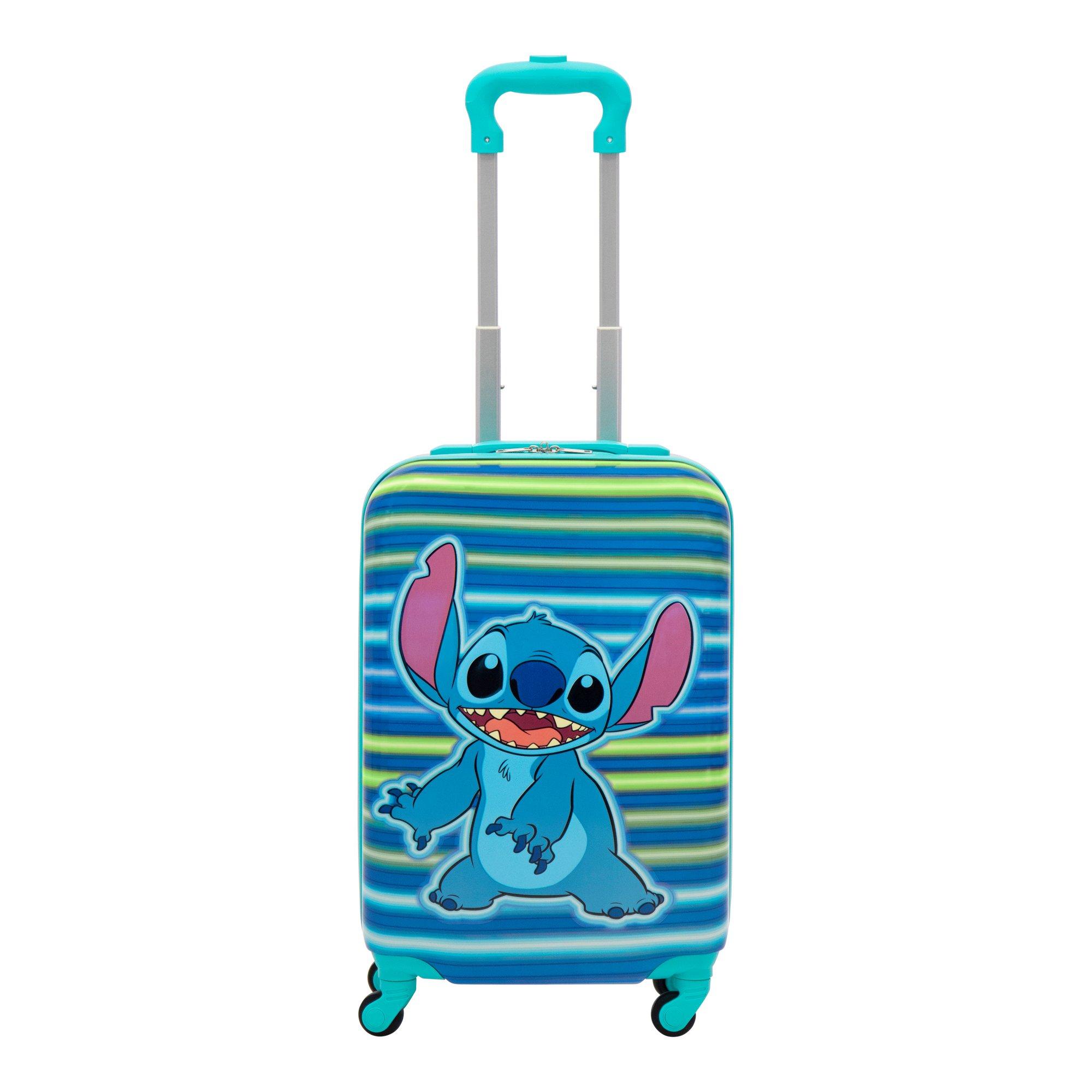FUL Disney Lilo and Stitch Neon Print Kids 21-in Hard-Sided Roller Luggage