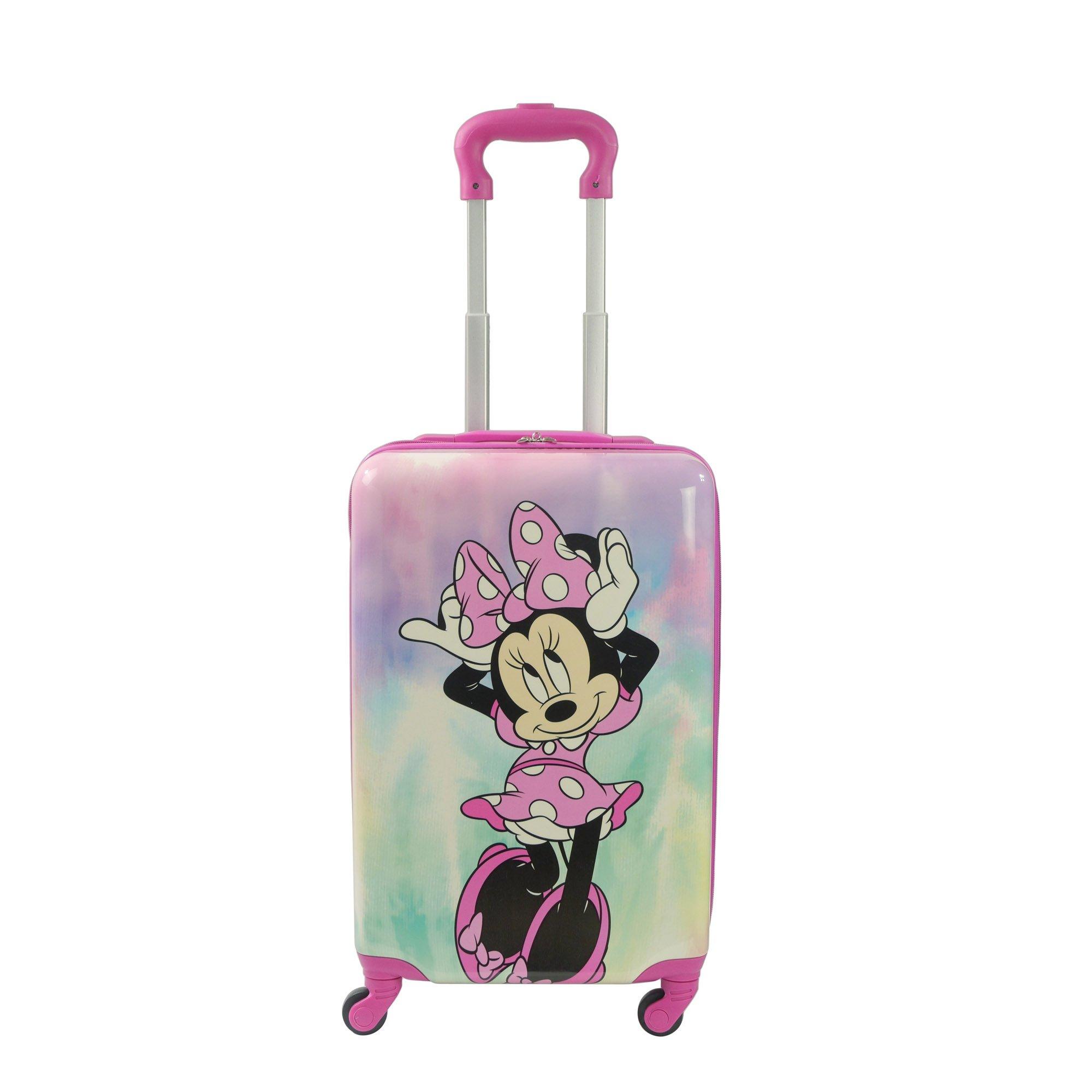 FUL Disney Minnie Mouse Pastel Kids 21-in Hard-Sided Carry-On Luggage