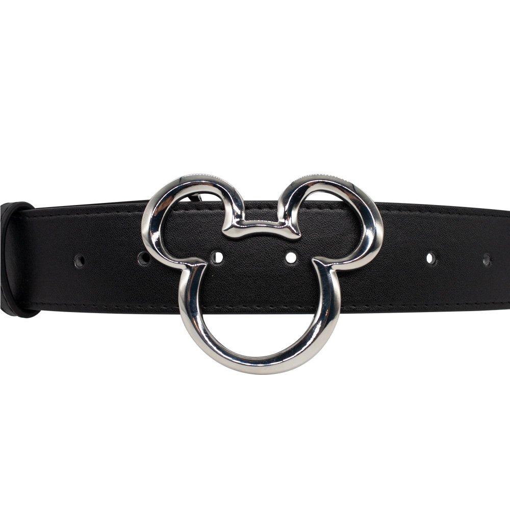 Vintage 92 Brighton Mickey & Co Disney Belt Black Leather Solid