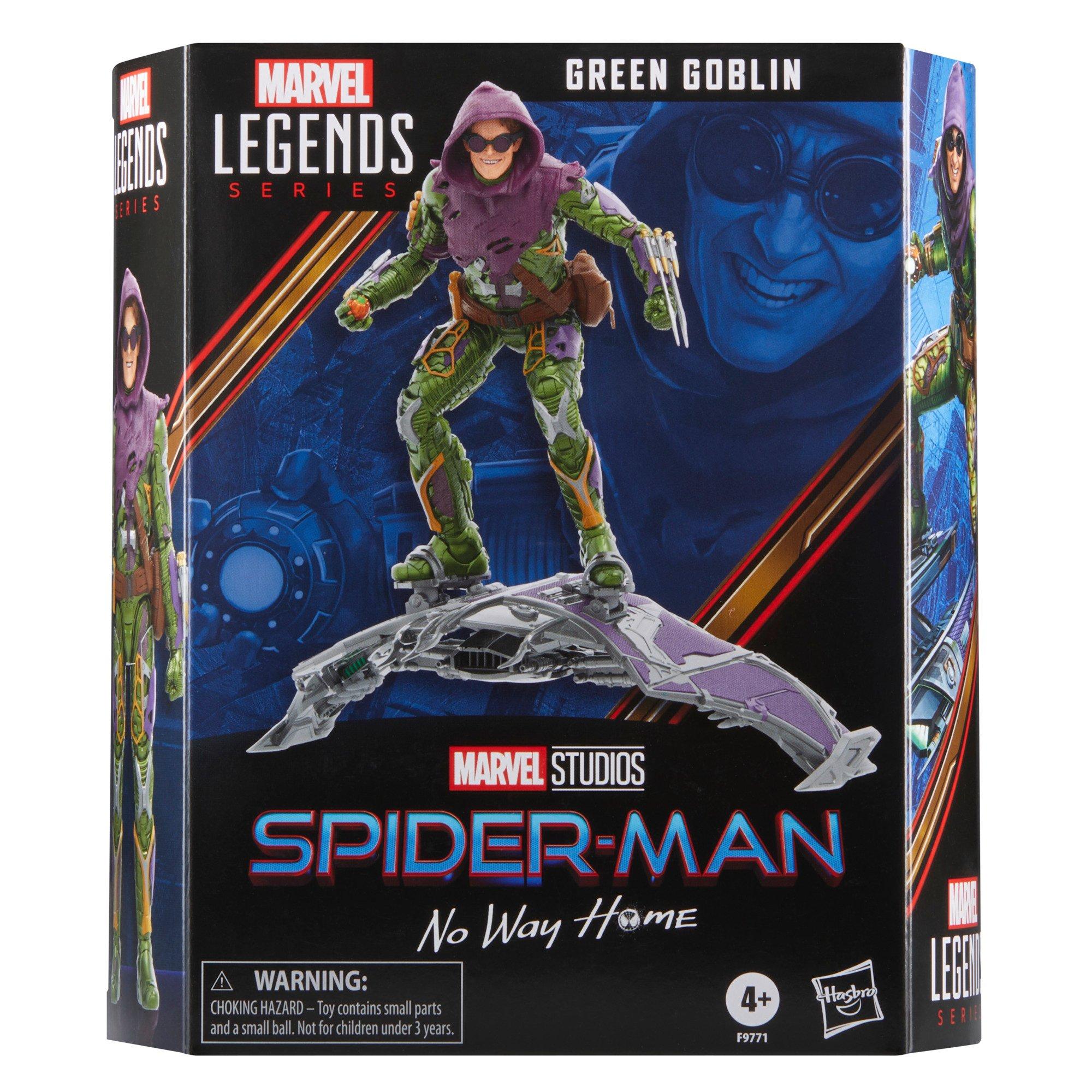 Marvel Legends Green Goblin and Spider-Man No Way Home Deluxe 6-Inch Action  Figures With 6 Accessories