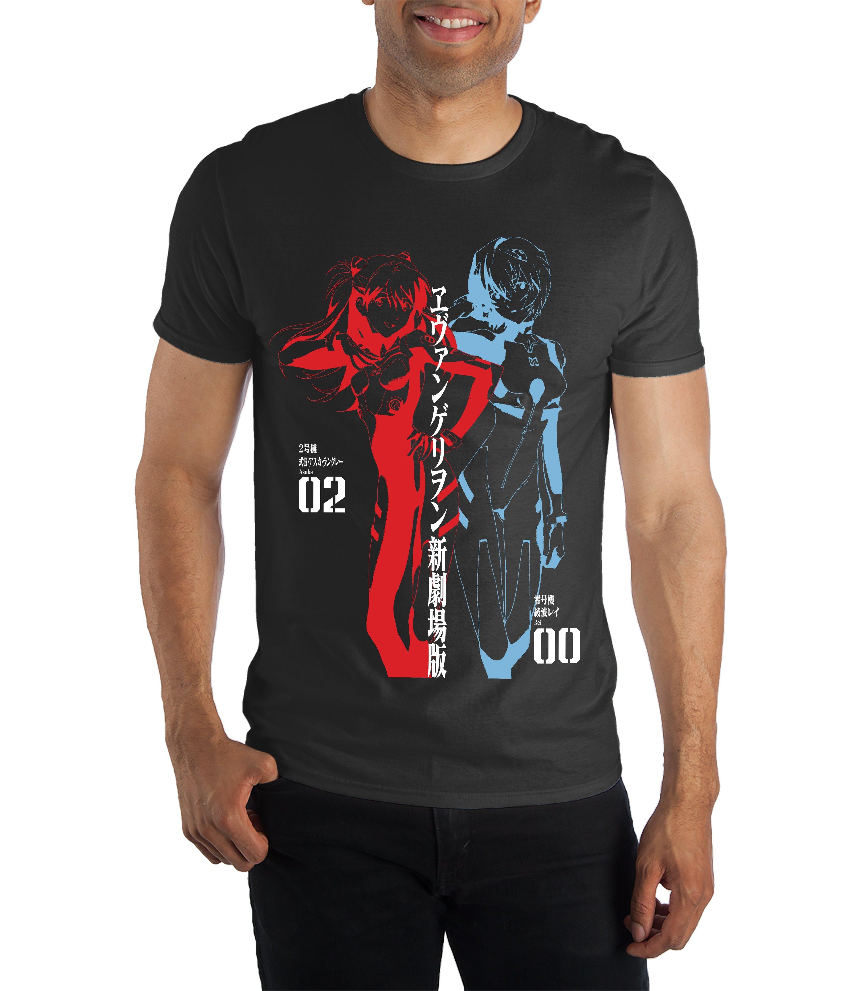 Neon Genesis Evangelion Unisex Black Short Sleeve T-Shirt