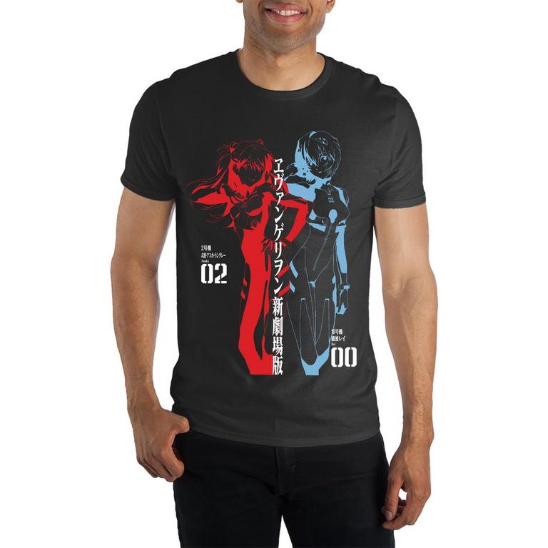 Neon Genesis Evangelion Unisex Black Short Sleeve T-Shirt