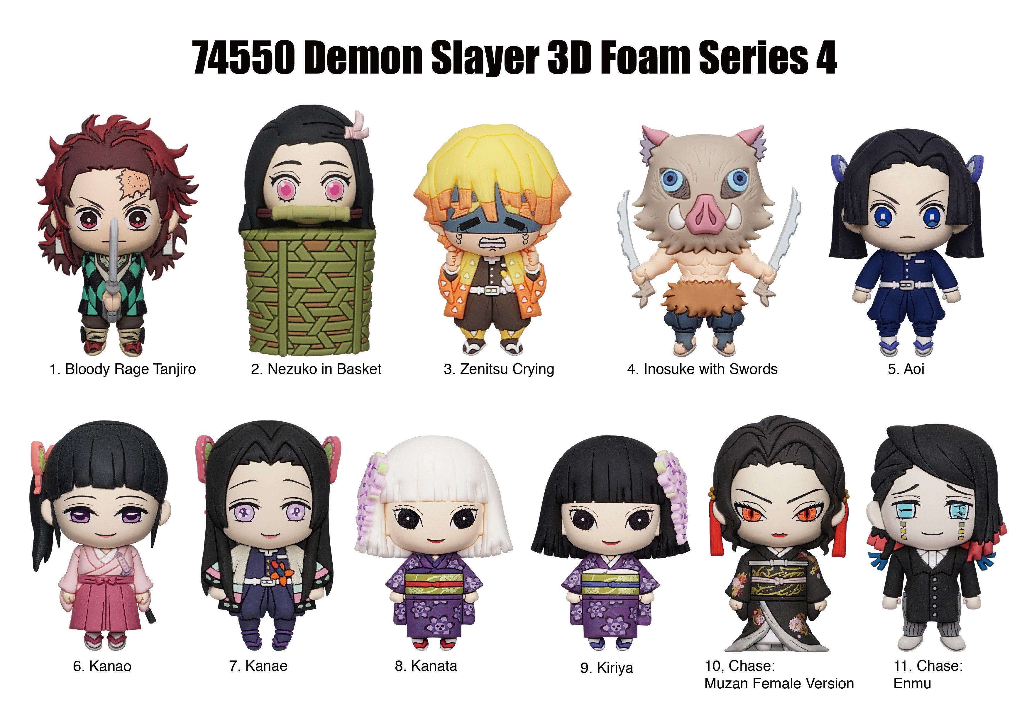 Demon Slayer: Kimetsu no Yaiba 3D Foam Bag Clip Blind Bag Series 4 (Styles May Vary)
