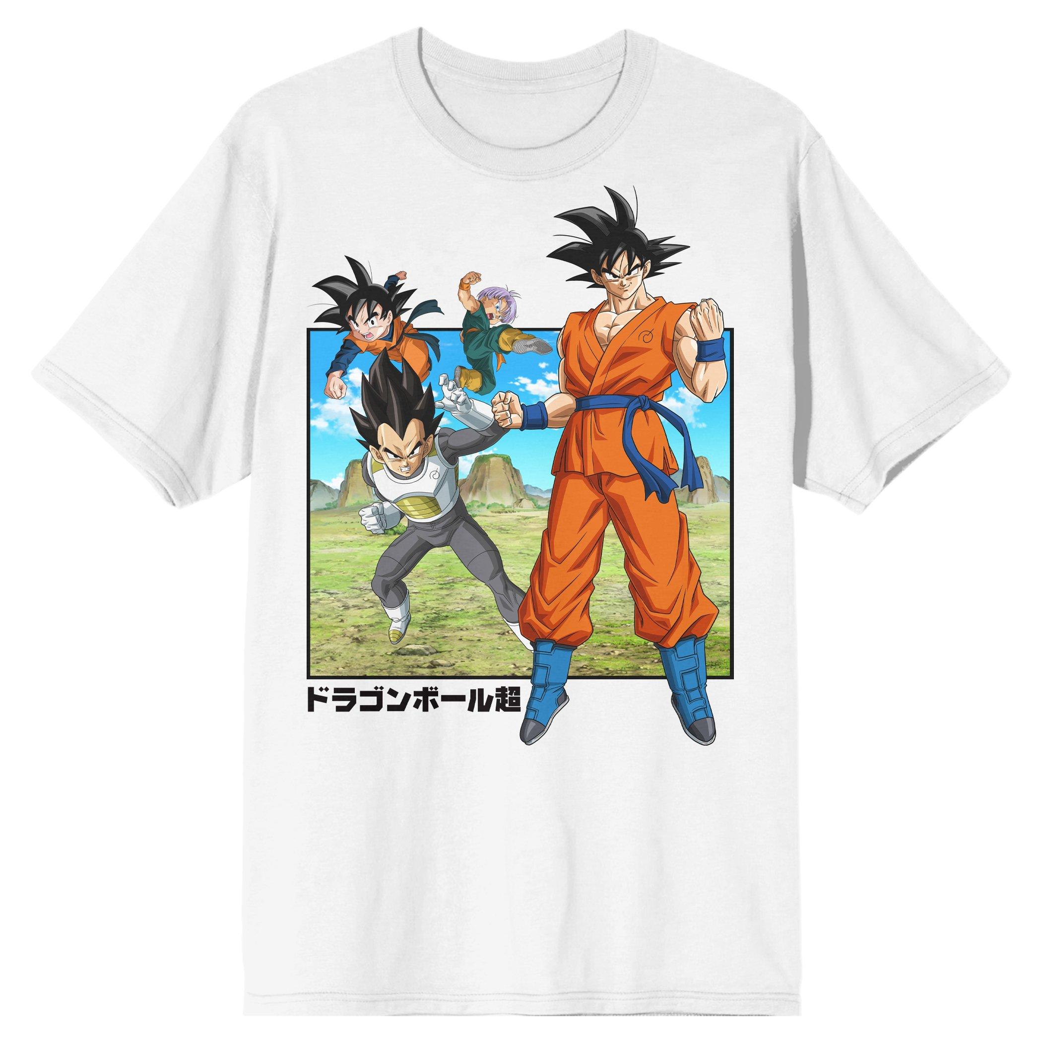 Dragon Ball Super Character Group Graphic Men's White T-Shirt