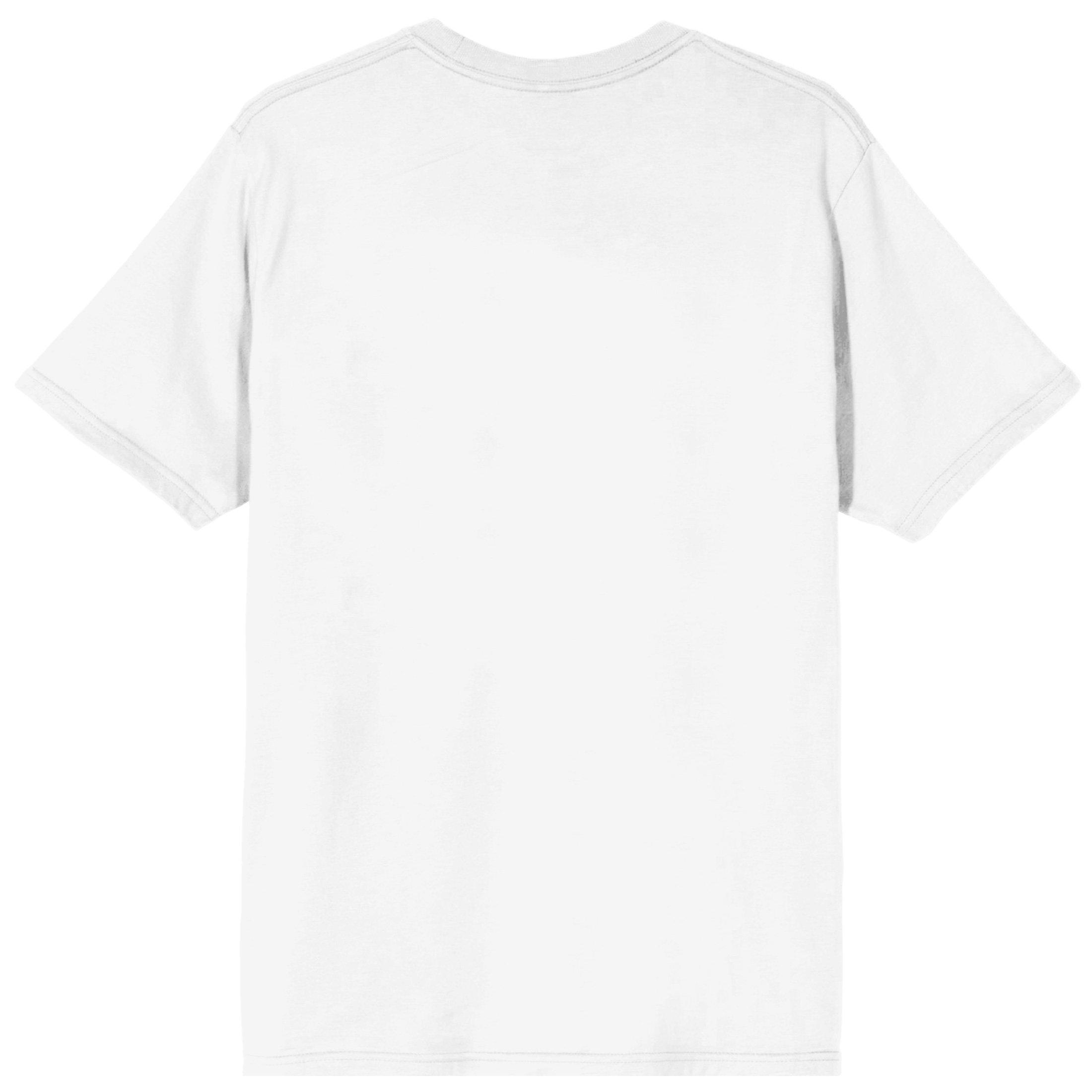 Dragon Ball Z Kanji Characters Men's White Short Sleeve T-Shirt
