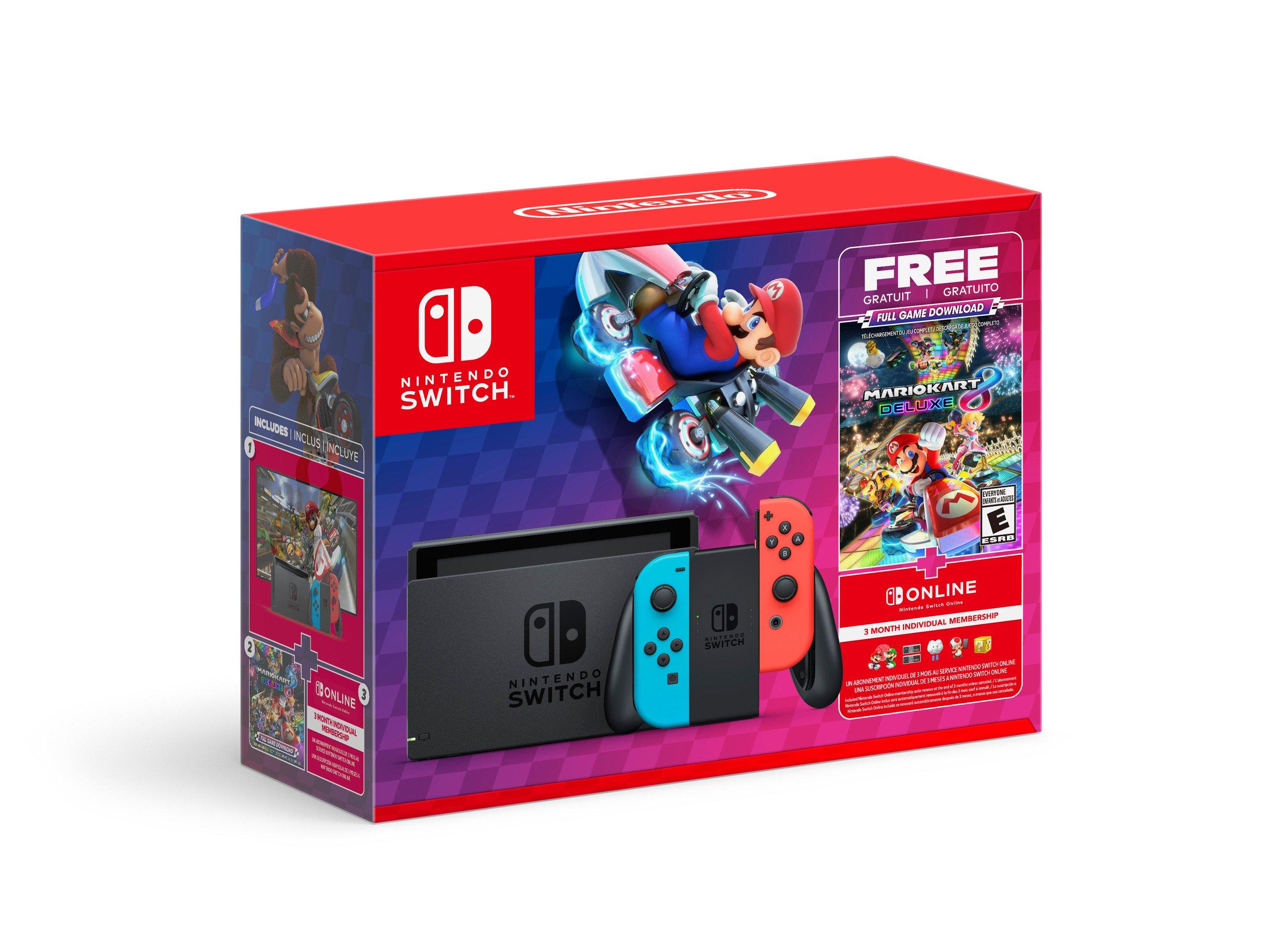 Nintendo Switch Console - Mario Kart 8 Deluxe Bundle