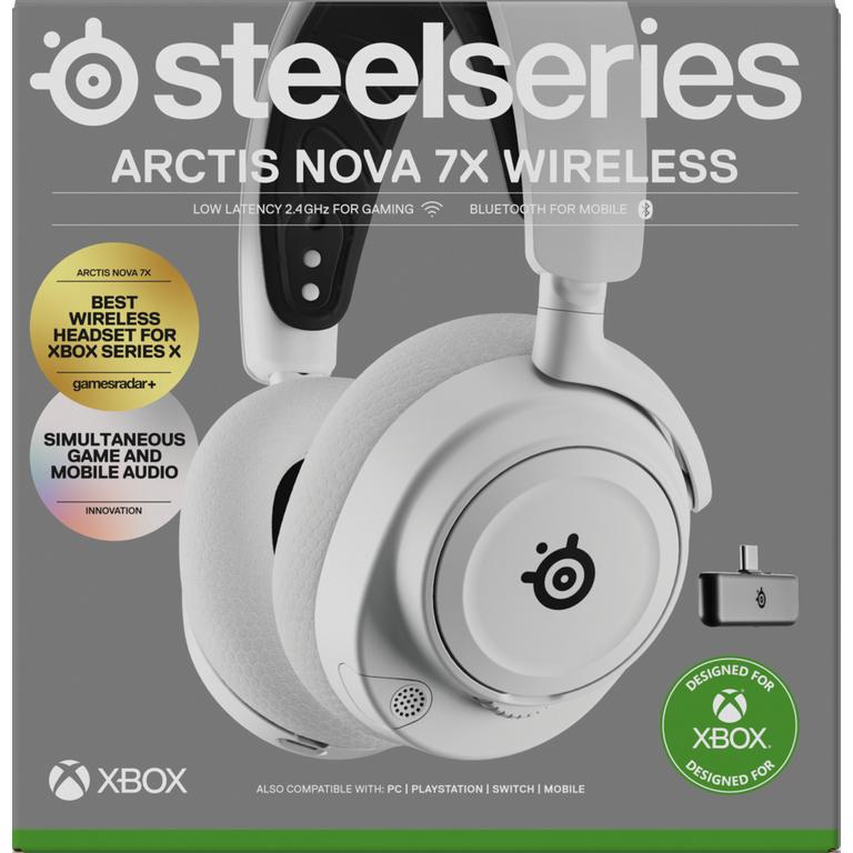 SteelSeries Arctis Nova 7X Wireless Gaming Headset for Xbox, PC, Mac,  PlayStation, and Switch   White