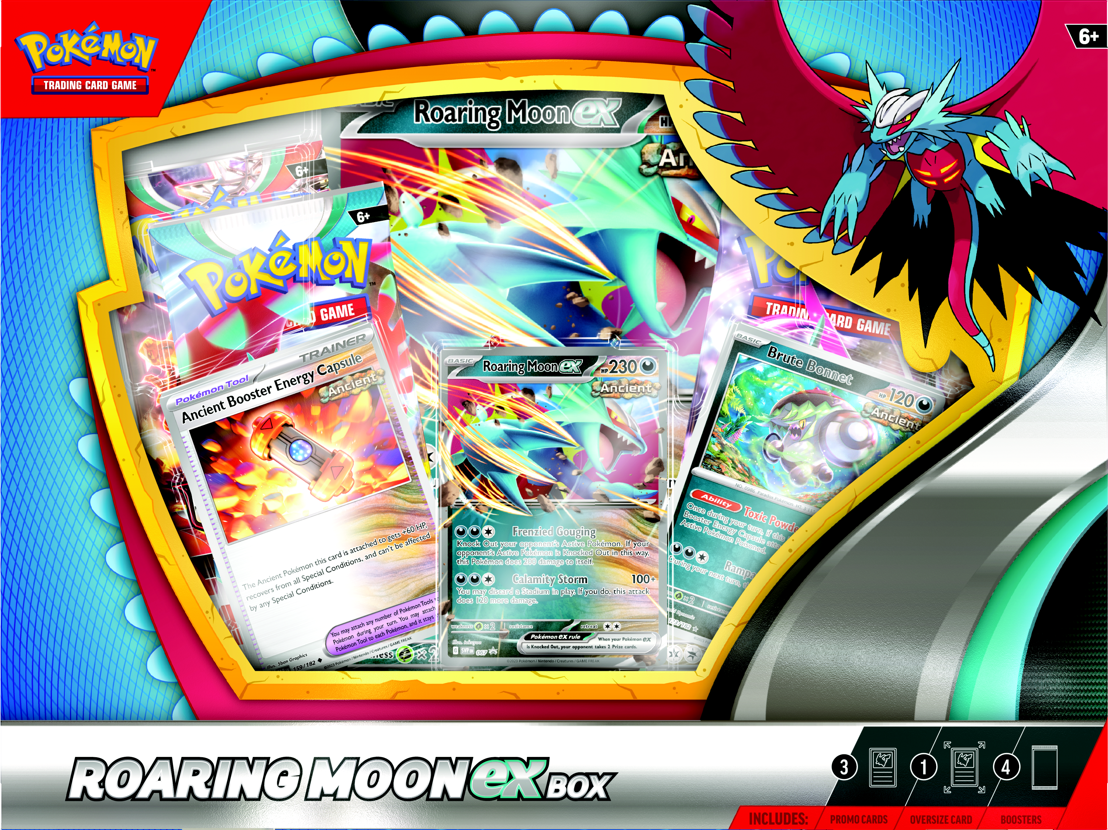 Pokemon Trading Card Game: Roaring Moon ex or Iron Valiant ex Deluxe Battle Box (Styles May Vary)