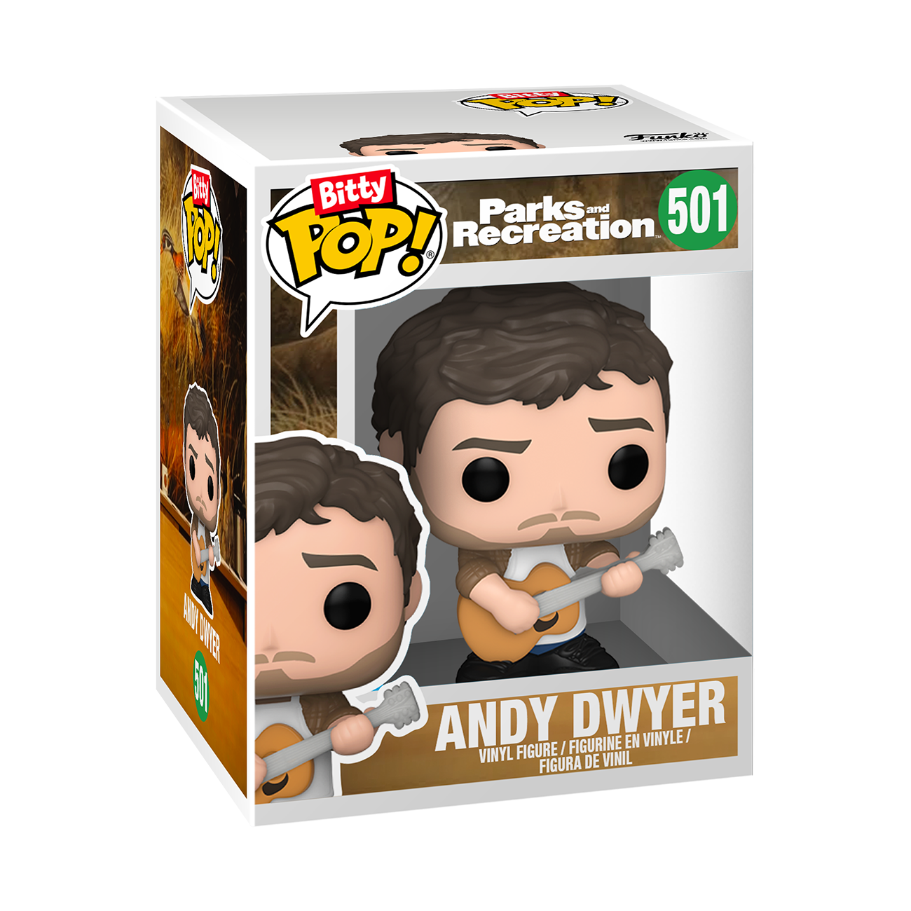 Funko Bitty POP! Parks and Recreation Vinyl Figure Set 4-Pack (Ron Swanson,  Leslie Knope, Andy Dwyer, Mystery Pop!)