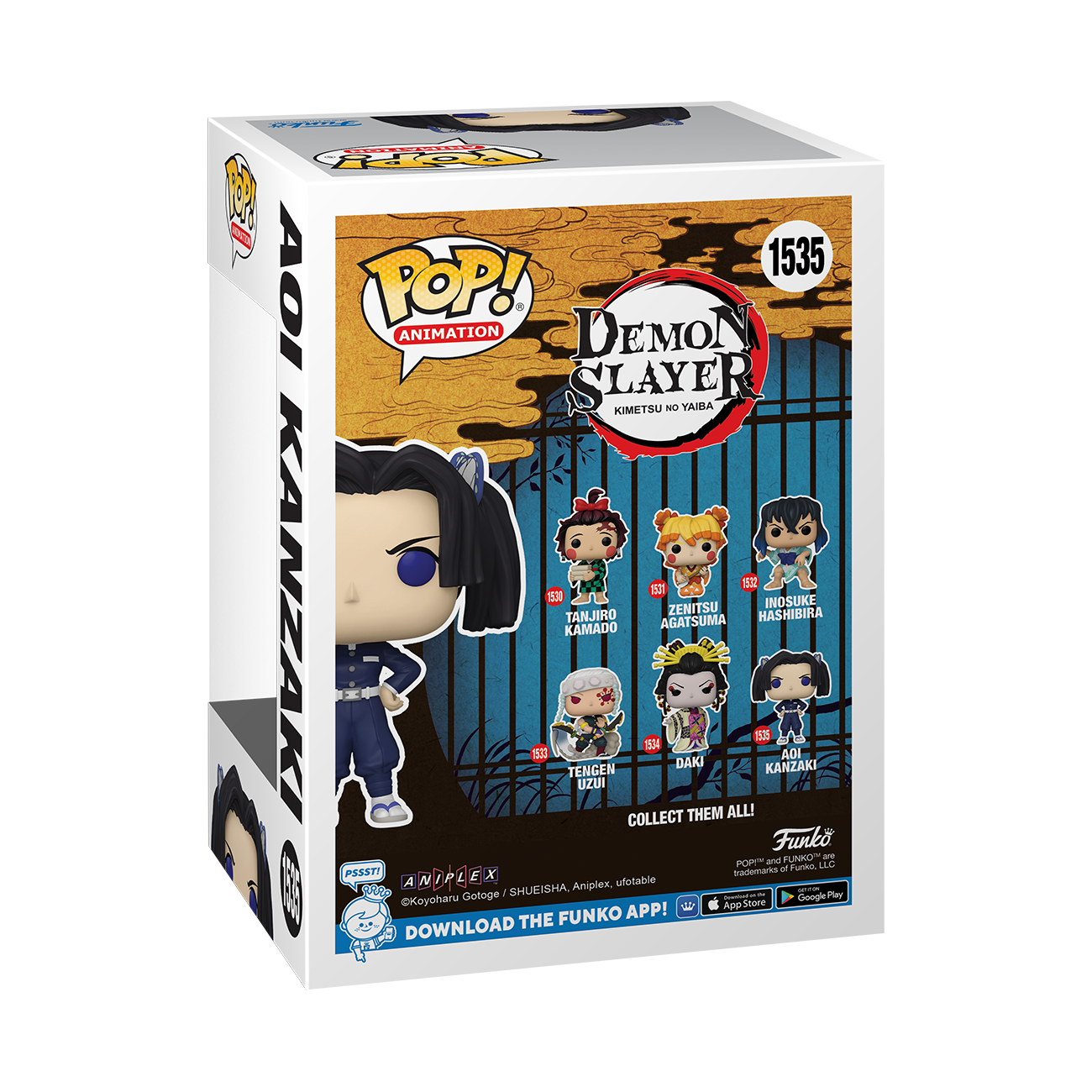 Funko POP! Animation: Demon Slayer: Kimetsu no Yaiba Aoi Kanzaki (or Chase)  4.03-in Vinyl Figure