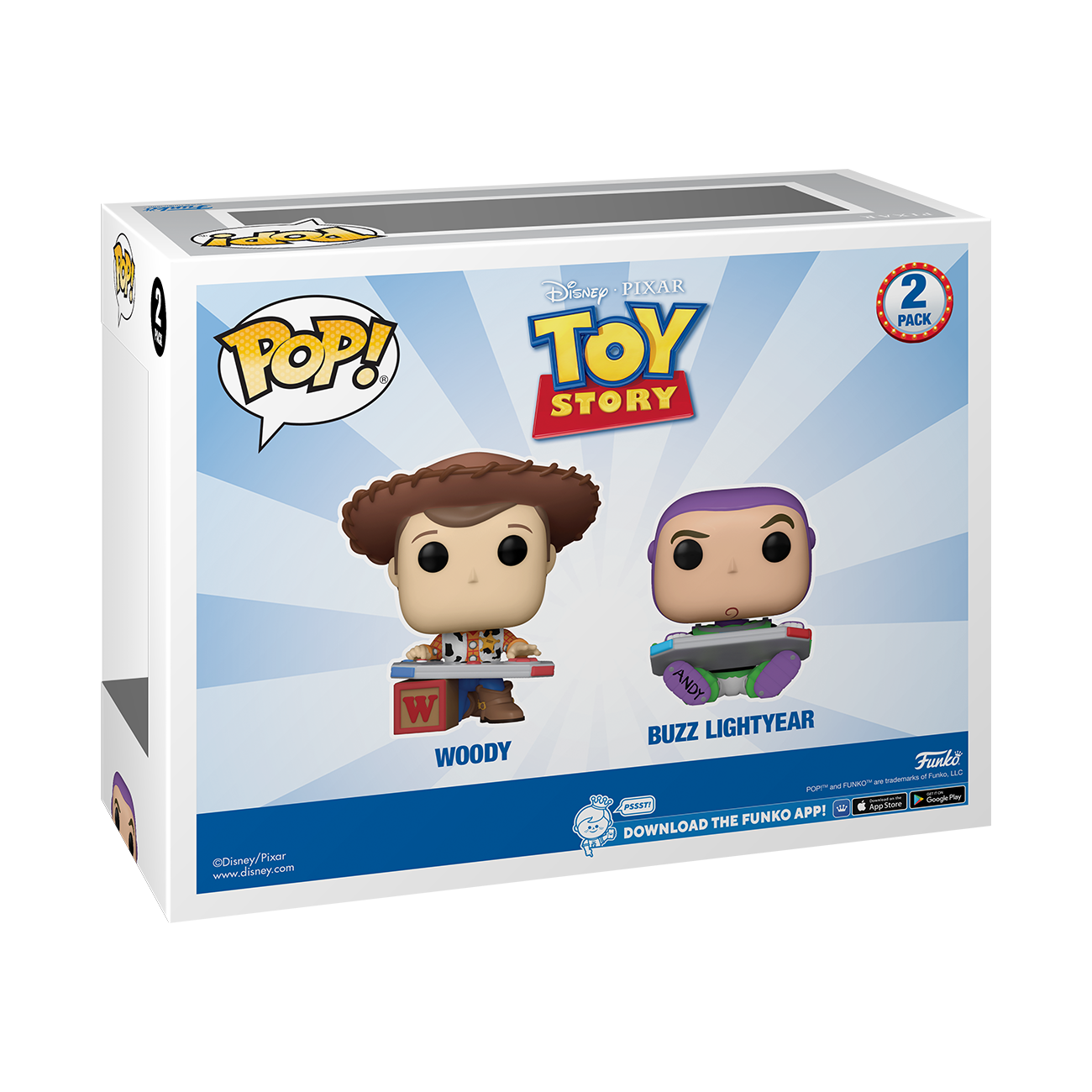 Funko POP Vinyl Toy Story Woody and Buzz Vinyl Figure Set 2 Pack Entertainment Expo Exclusive GameStop