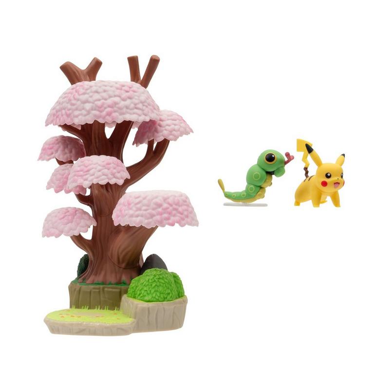 Jazwares Pokemon Select 6-in Spring Forest Environment Figure Pack