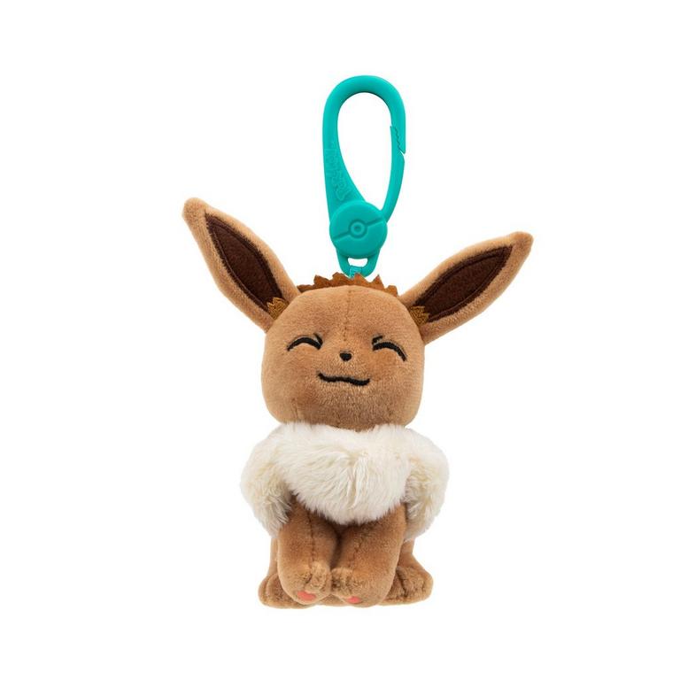 Jazwares Pokemon Eevee 3.5-in Clip-on Plush