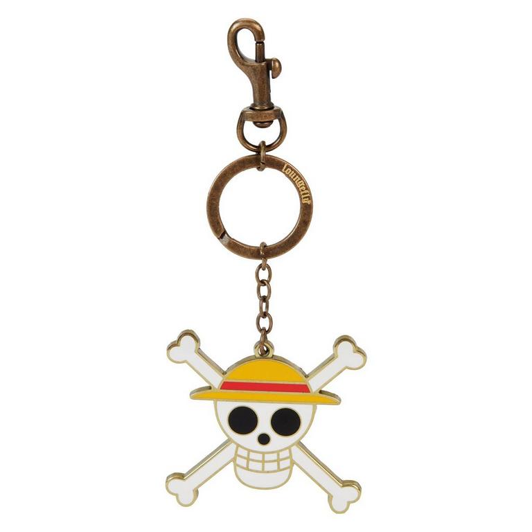 Loungefly One Piece Straw Hat Jolly Roger Enamel Keychain