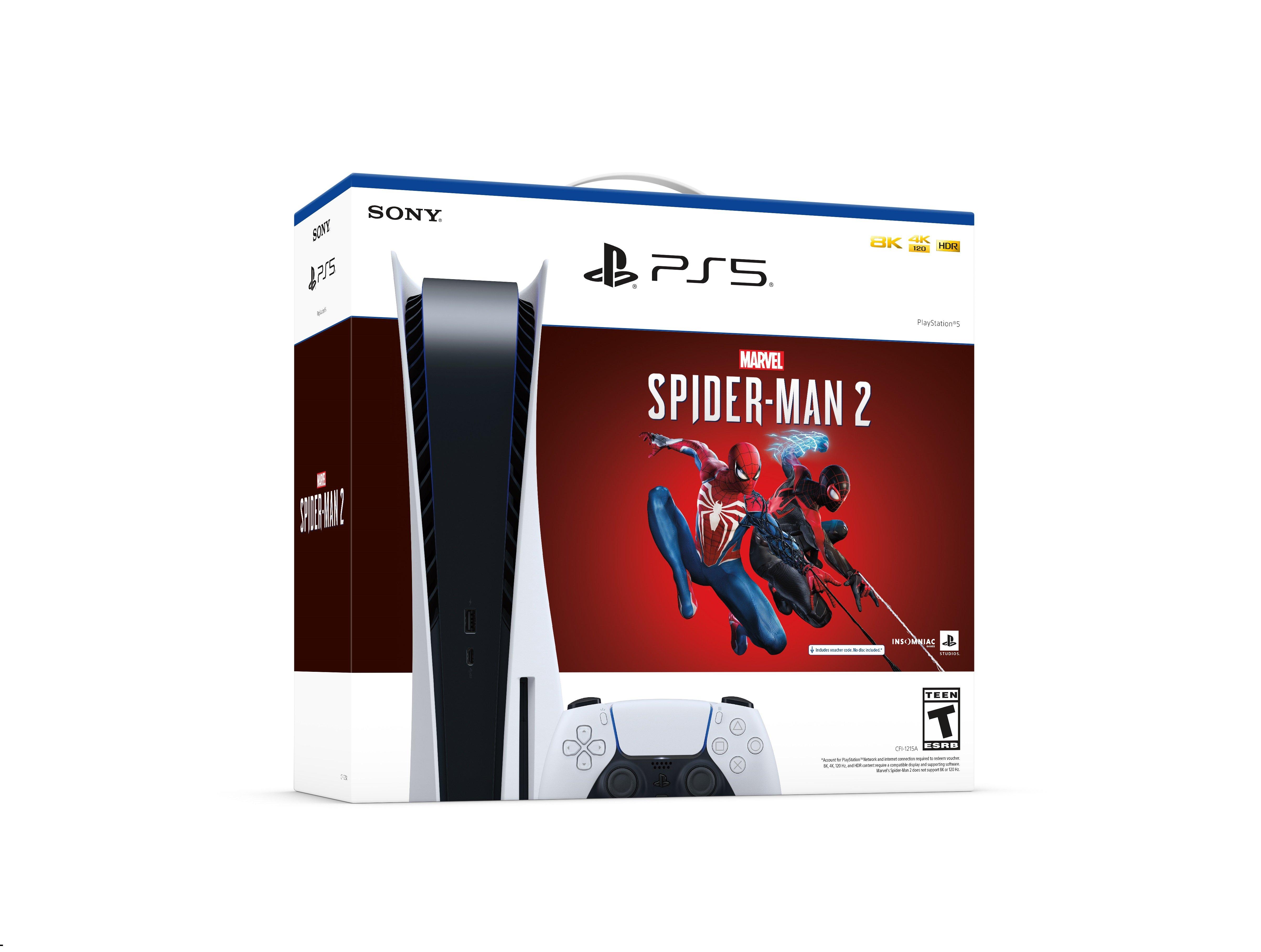 PS5 Spider Man 2 Console with NBA 2K24 Bundle - 22349527