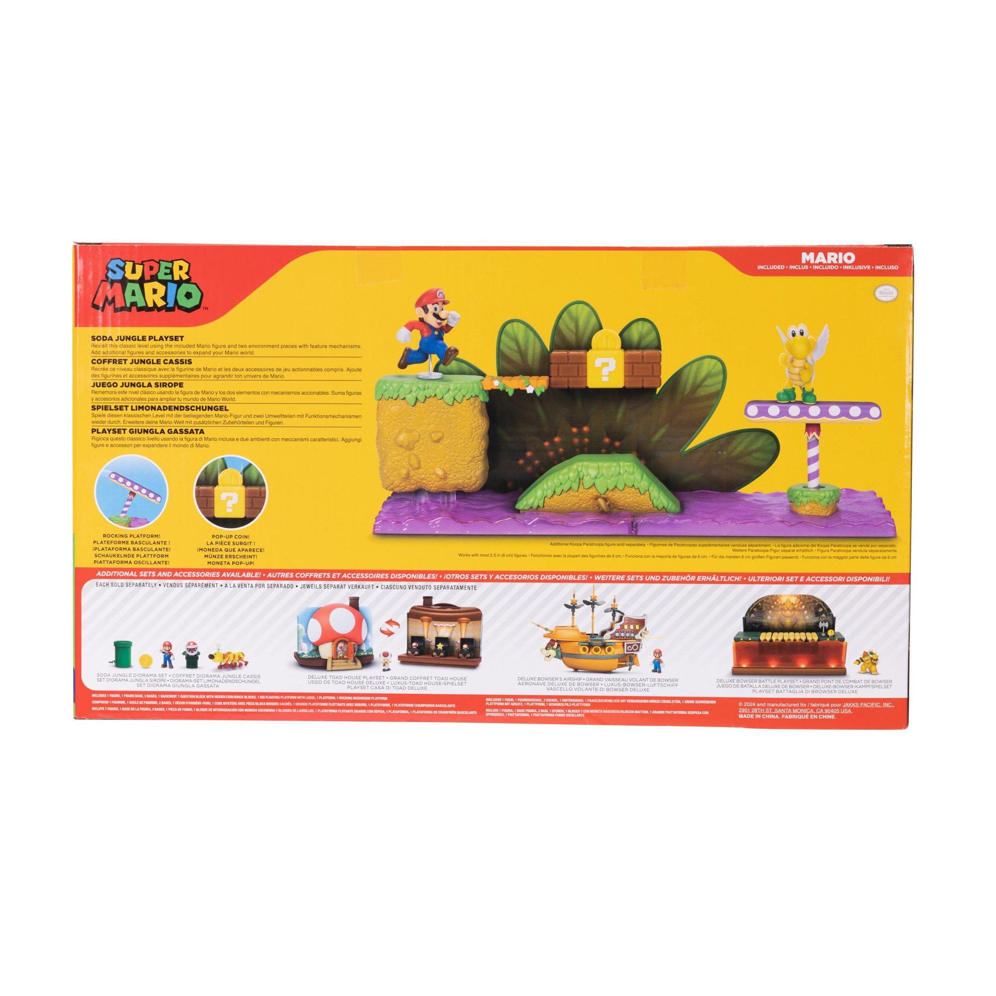Jakks Pacific Nintendo Soda Jungle Playset with 2.5-in Mario Action Figure