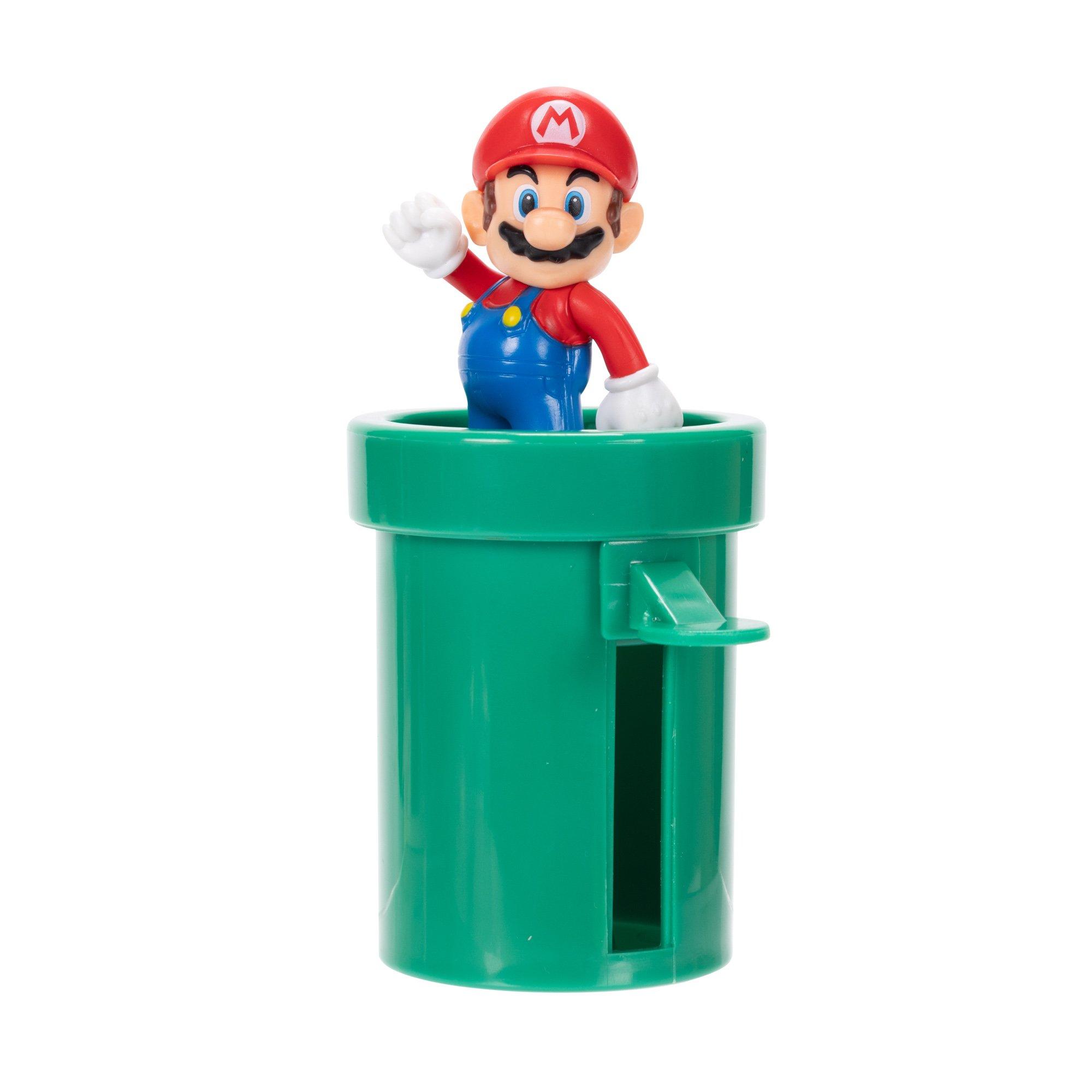 JAKKS Pacific Pianta Piranha Super Mario: Figura 10 Cm Con Blocco Interrogativo