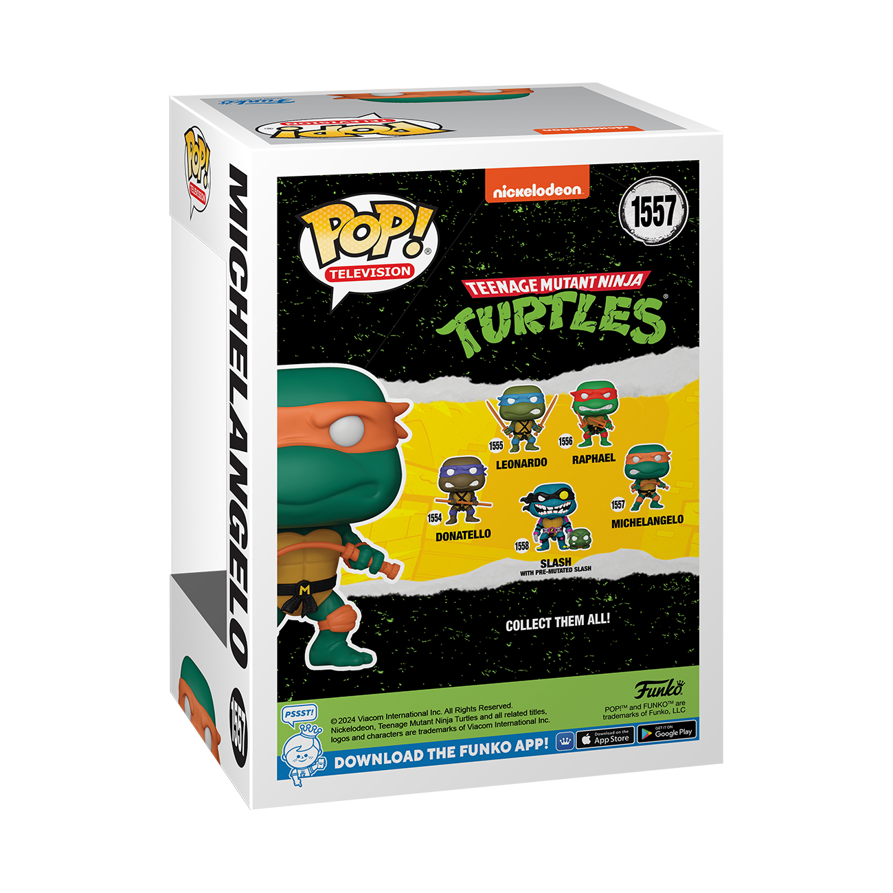 Funko POP! Television: Teenage Mutant Ninja Turtles Michelangelo 3.6-in Vinyl Figure