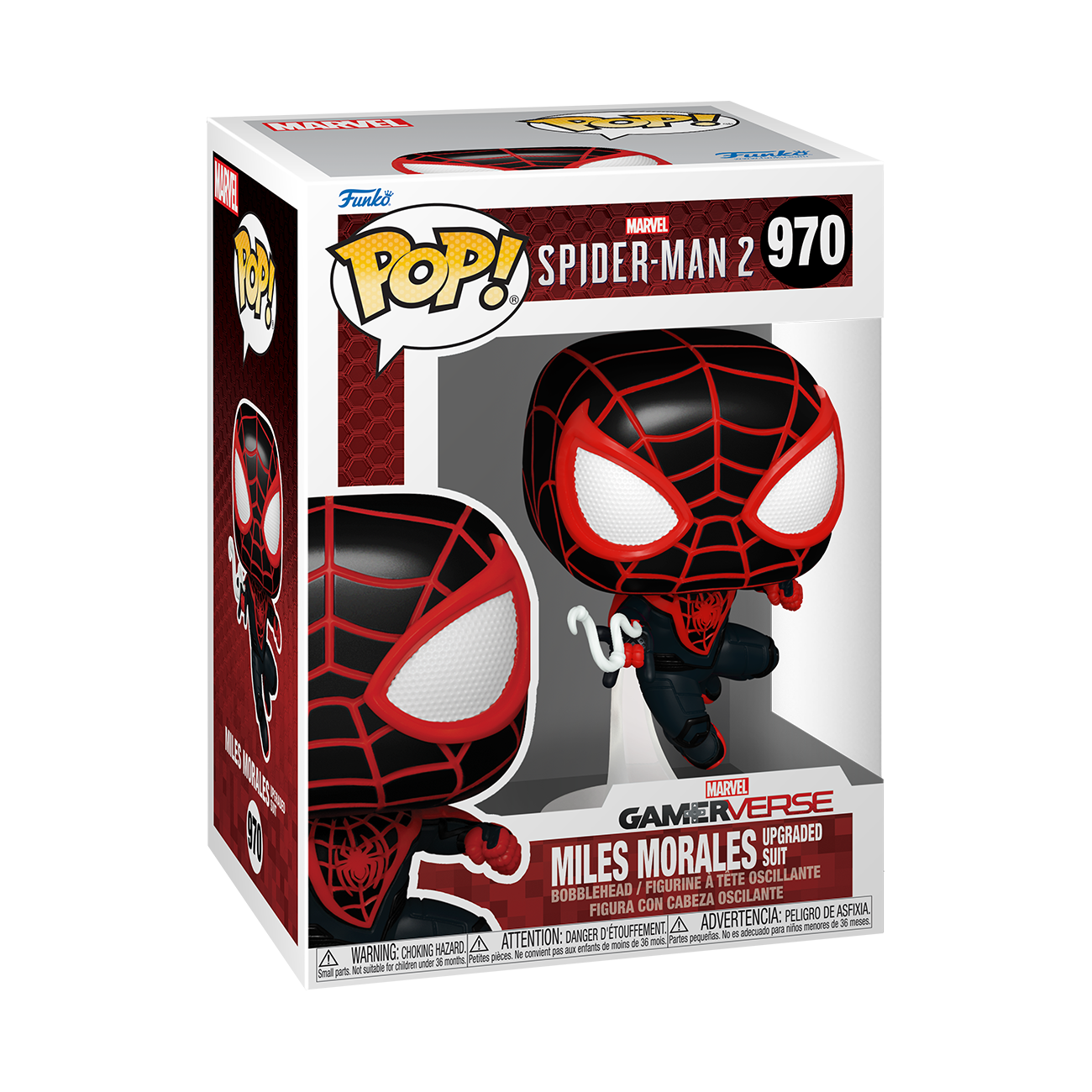 Funko POP! Games: Spider-Man 2 - Miles Morales Upgraded Suit 4.05-in Vinyl Figure