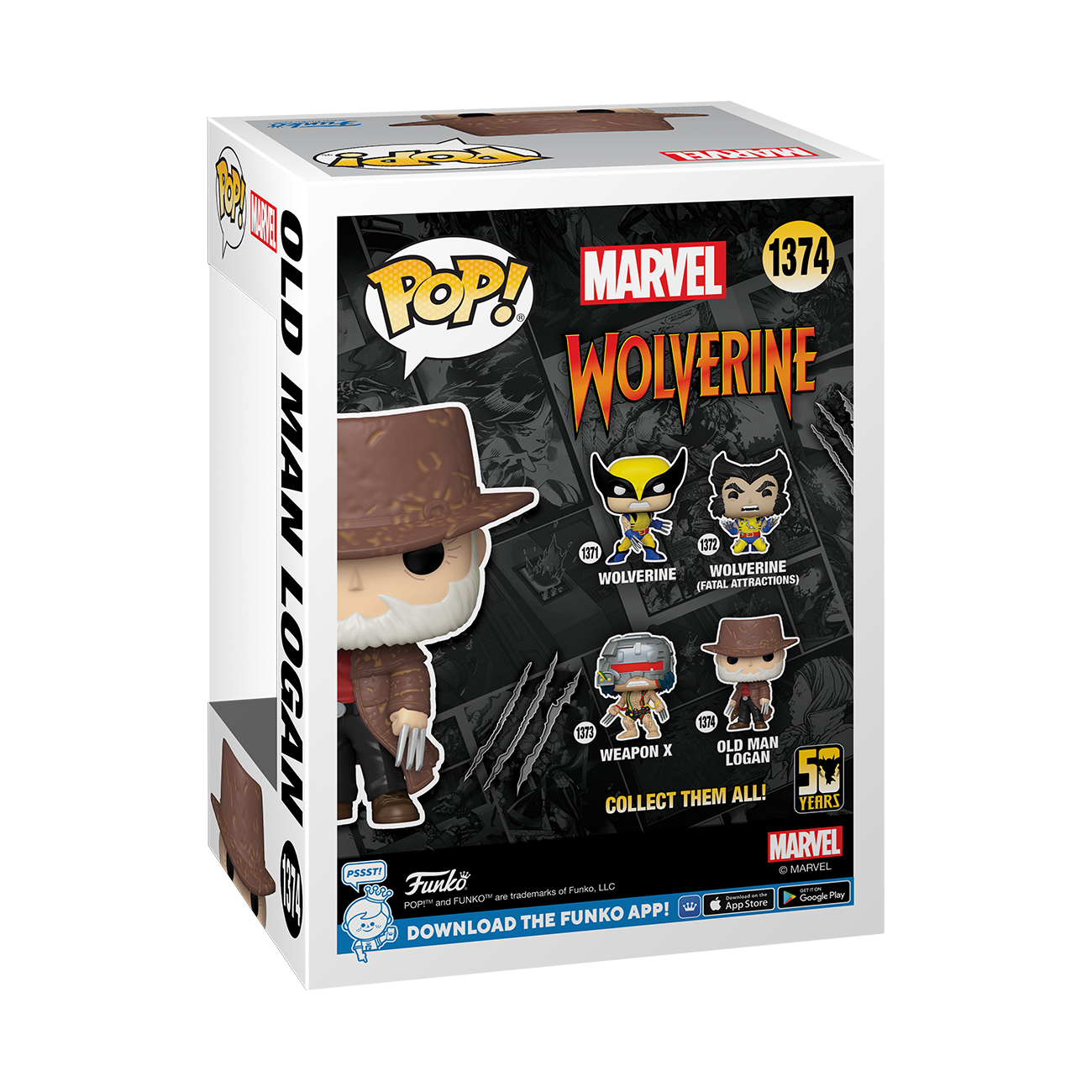 Funko POP! Marvel: Wolverine 50th – Ultimate Old Man Logan 4.08-in Vinyl Figure