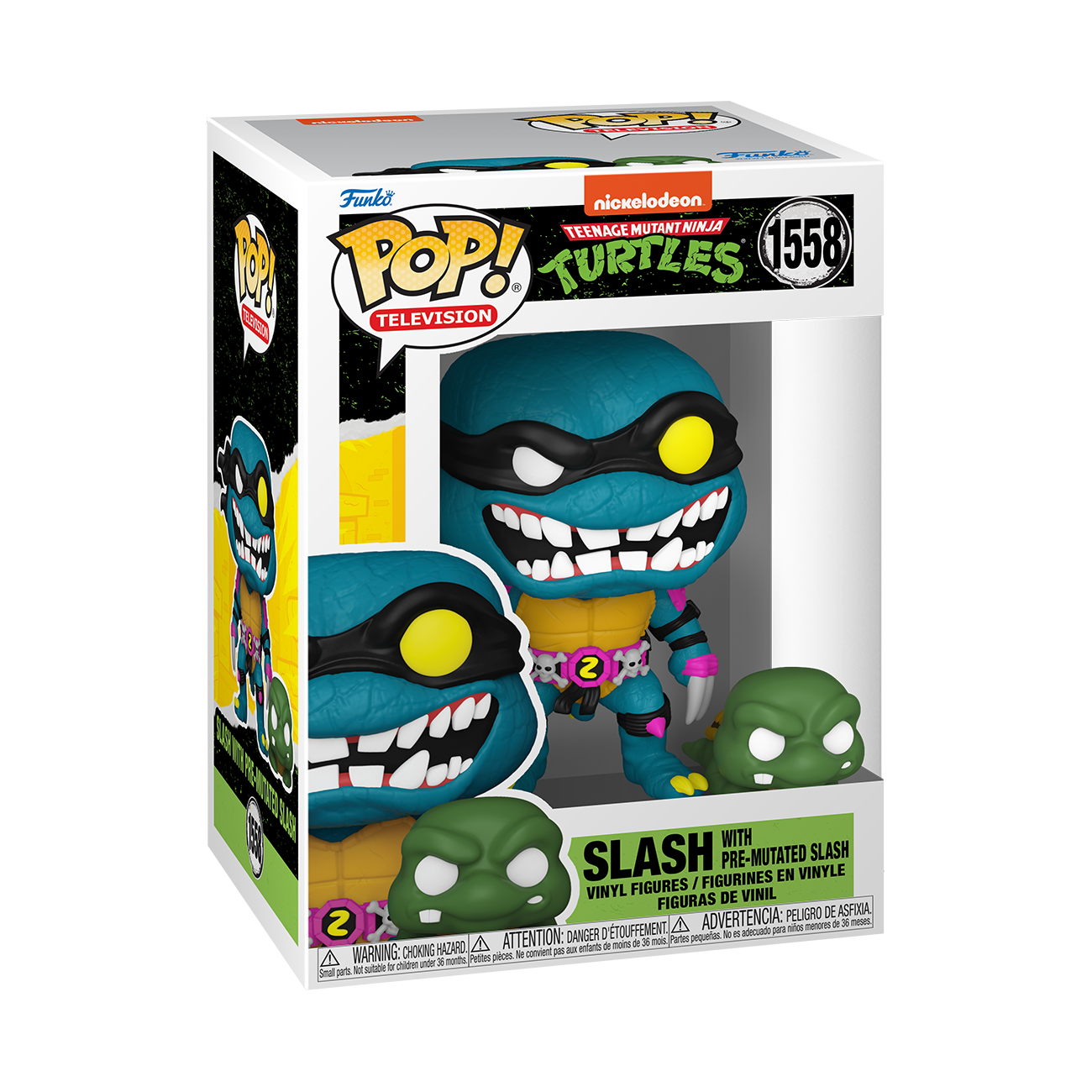Funko POP! Television: Teenage Mutant Ninja Turtles Slash 3.65-in Vinyl Figure