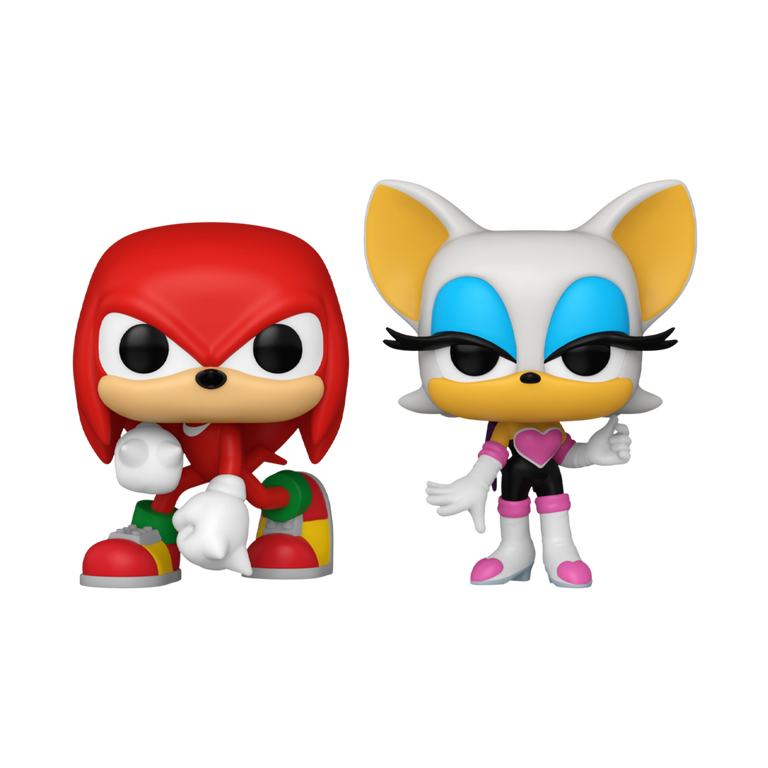 レア　Funko グレッグのダメ日記 フィギュア2個セット Funko POP! Games: Sonic the Hedgehog Knuckles and Rouge Vinyl
