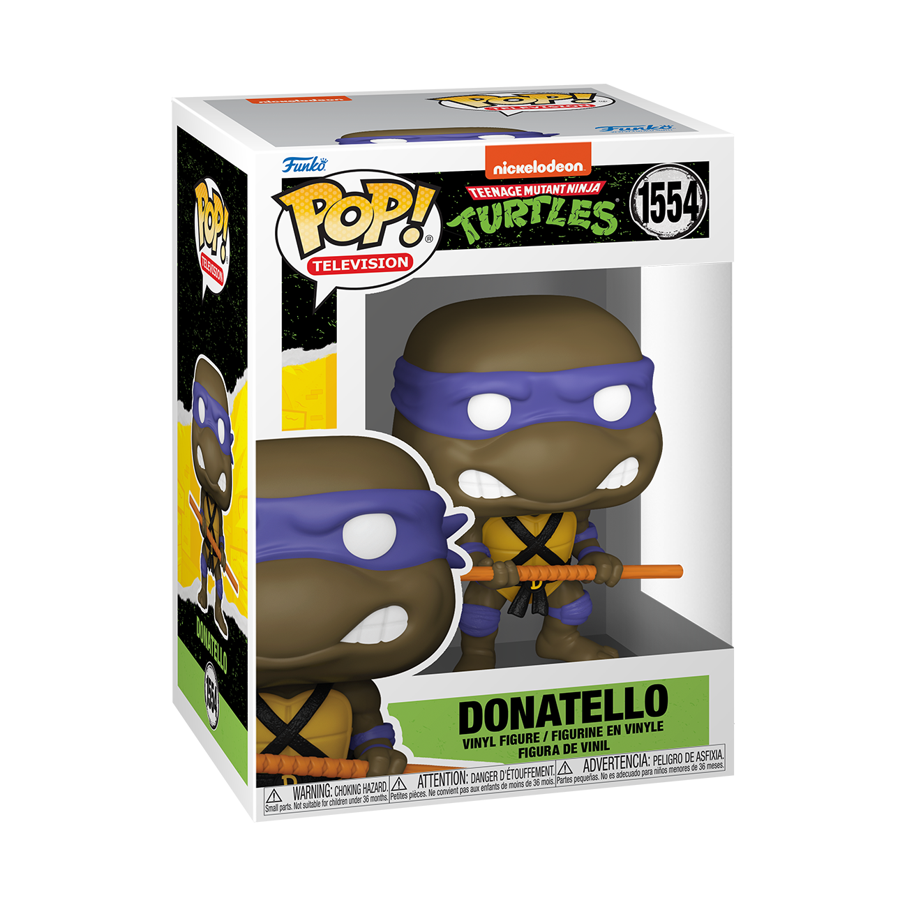 Funko POP! Television: Teenage Mutant Ninja Turtles Donatello 3.65-in Vinyl Figure