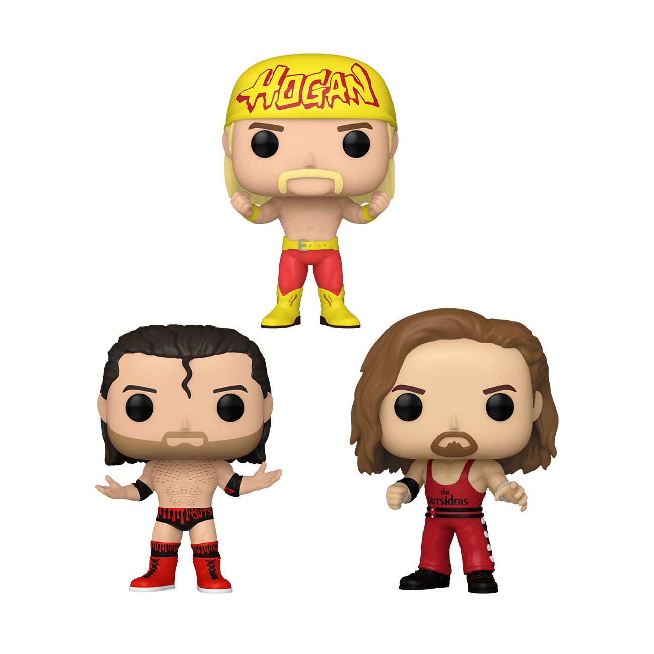 Funko POP! WWE: Hogan and Outsiders Vinyl Figure 3-Pack 