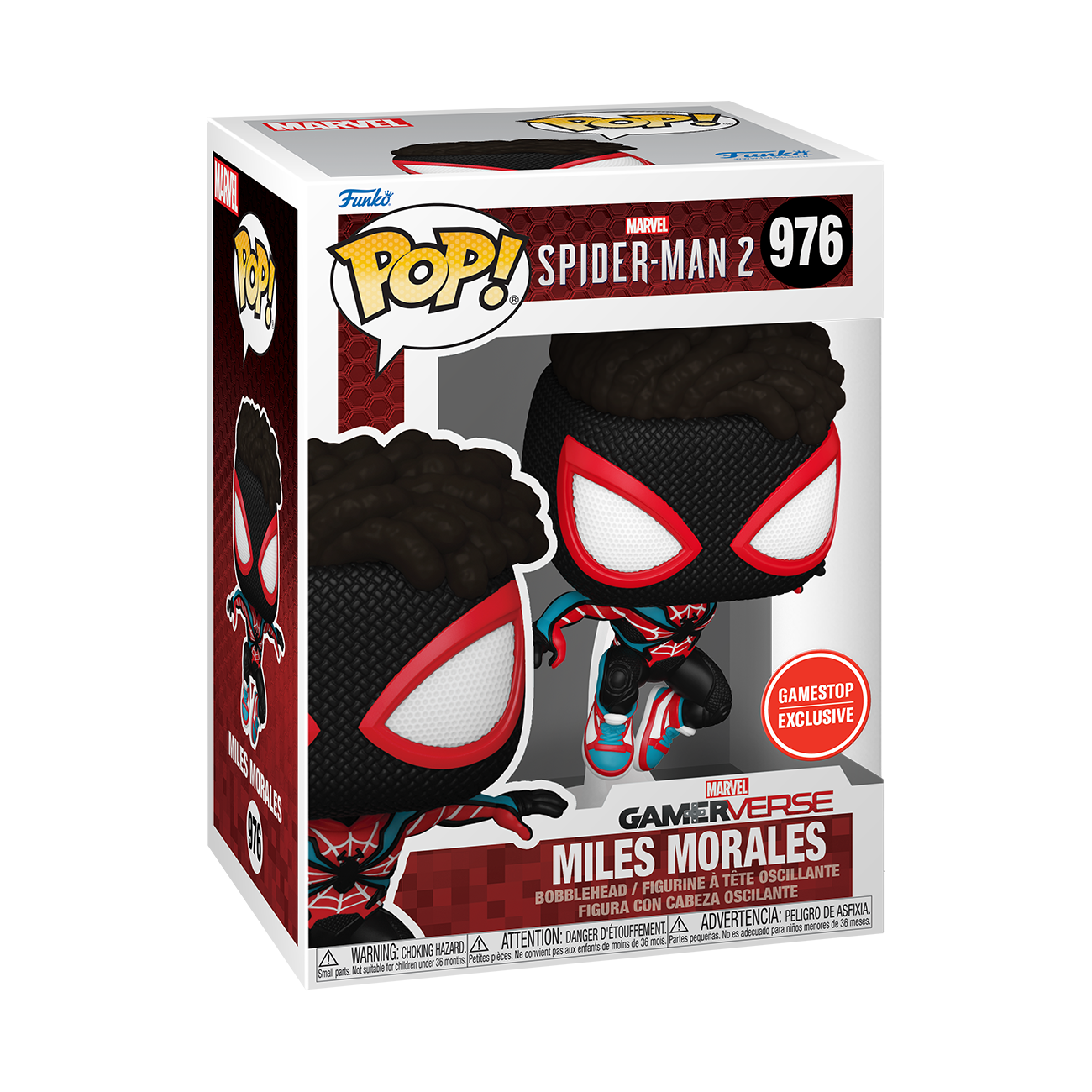 Funko POP! Games: Marvel Spider-Man 2 Miles Morales 4.55-in Vinyl Figure GameStop Exclusive