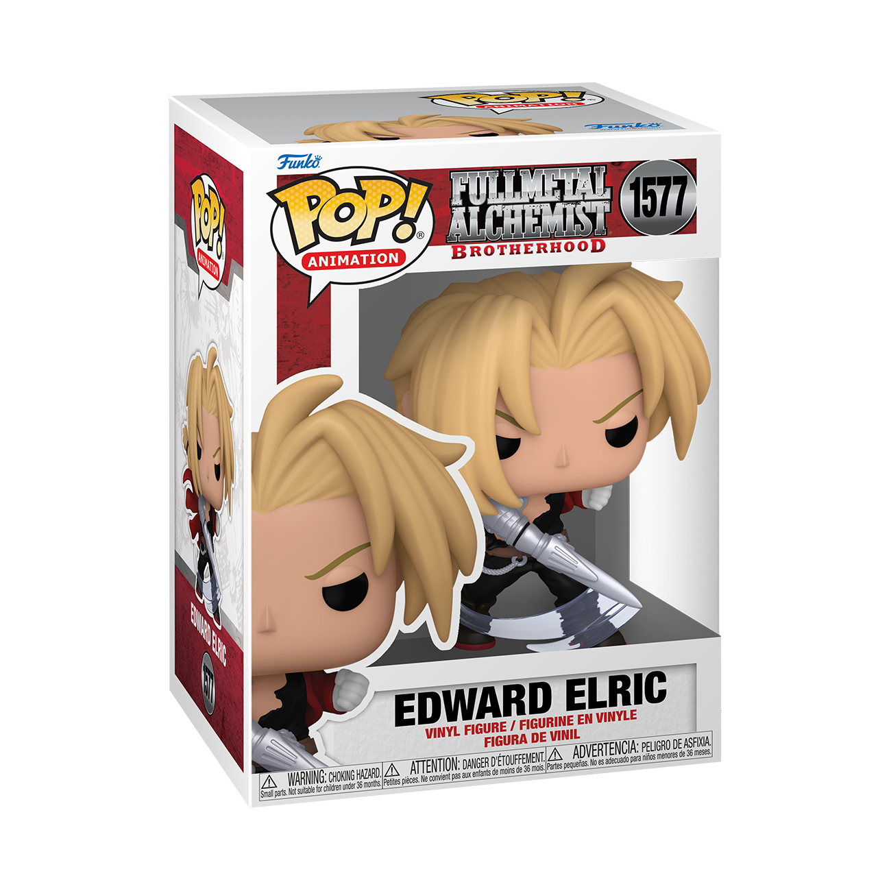 Funko POP! Animation: Fullmetal Alchemist: Brotherhood Edward Elric with  Blade 4.2-in Vinyl Figure